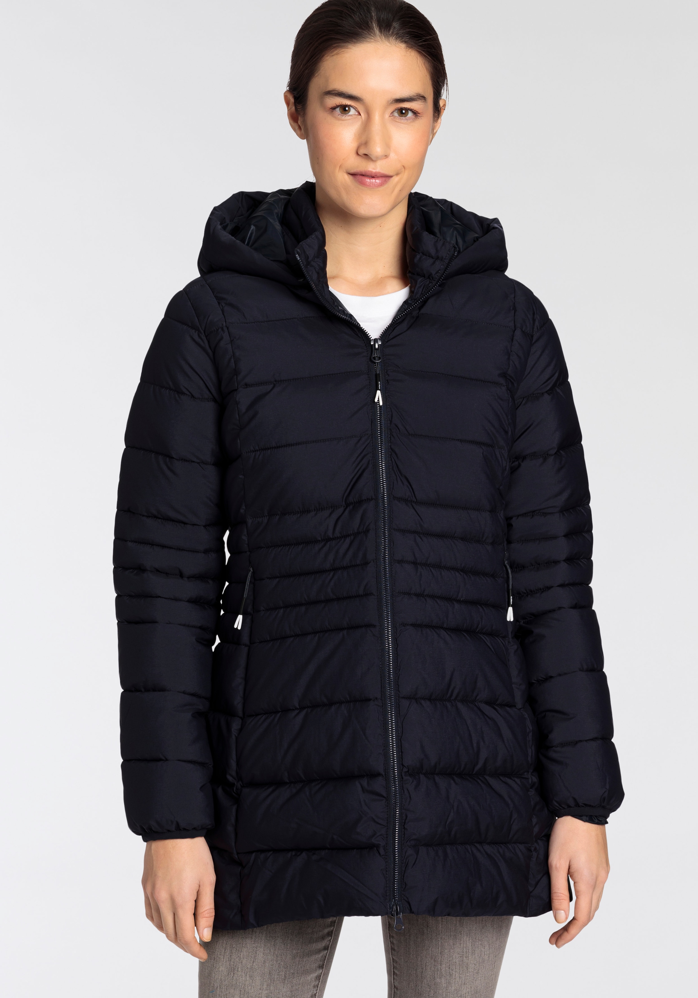 Steppjacke »WOMAN PARKA SNAPS HOOD«, mit Kapuze