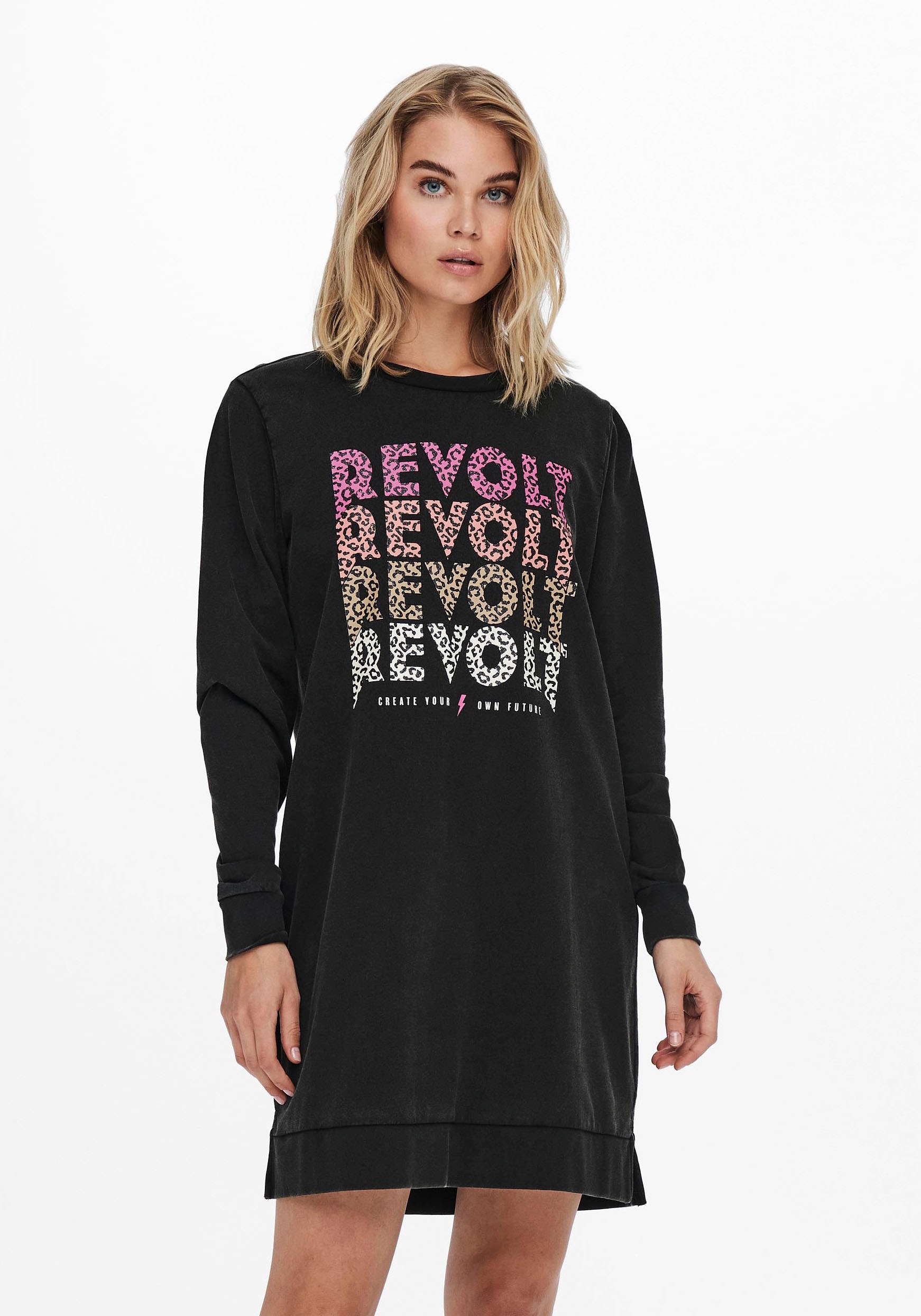 Only Sweatkleid »ONLLUCINDA L/S DRESS NEVER«