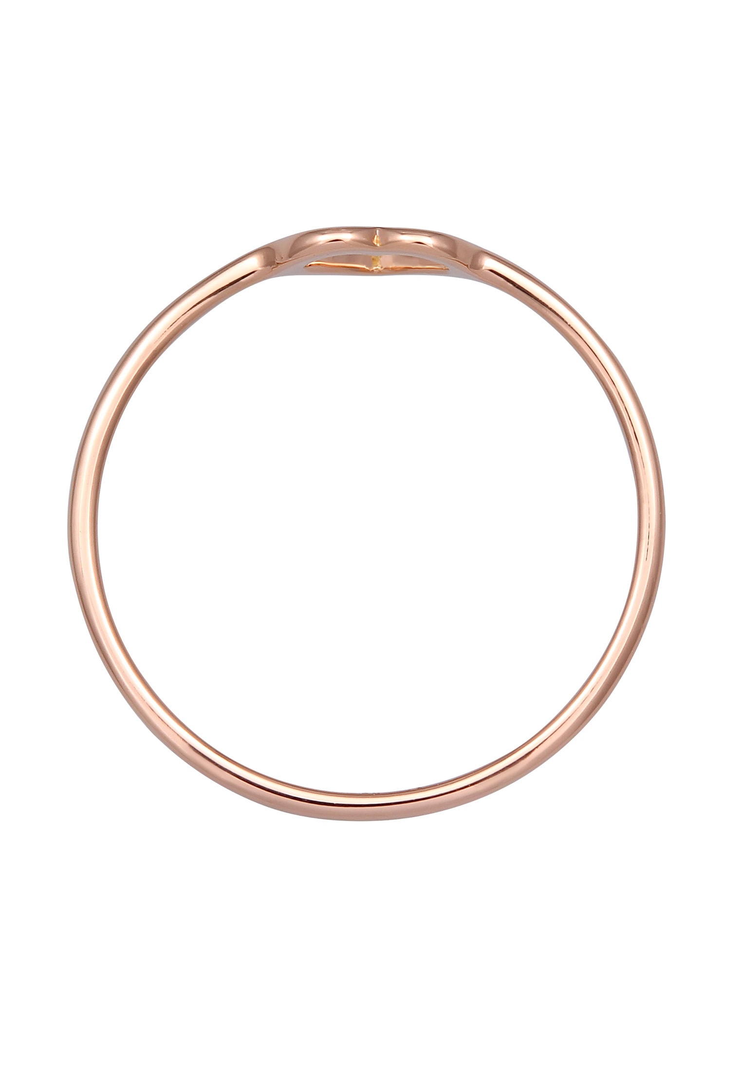 Elli Premium Silberring »Ring Herz 750 Rosegold«