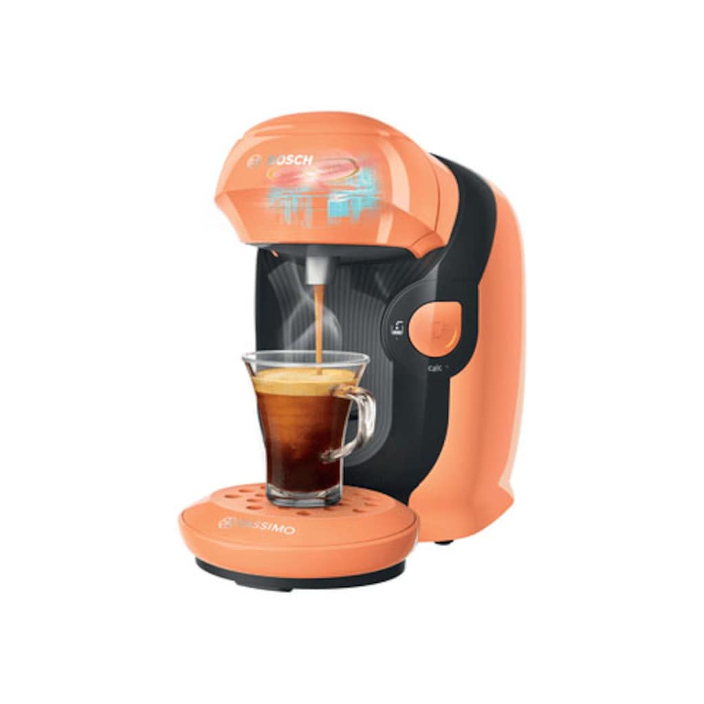 TASSIMO Kapselmaschine »Style TAS1107, über 70 Getränke, platzsparend«, geeignet für alle Tassen, Wassertank 0,7 L, apricot/anthrazit