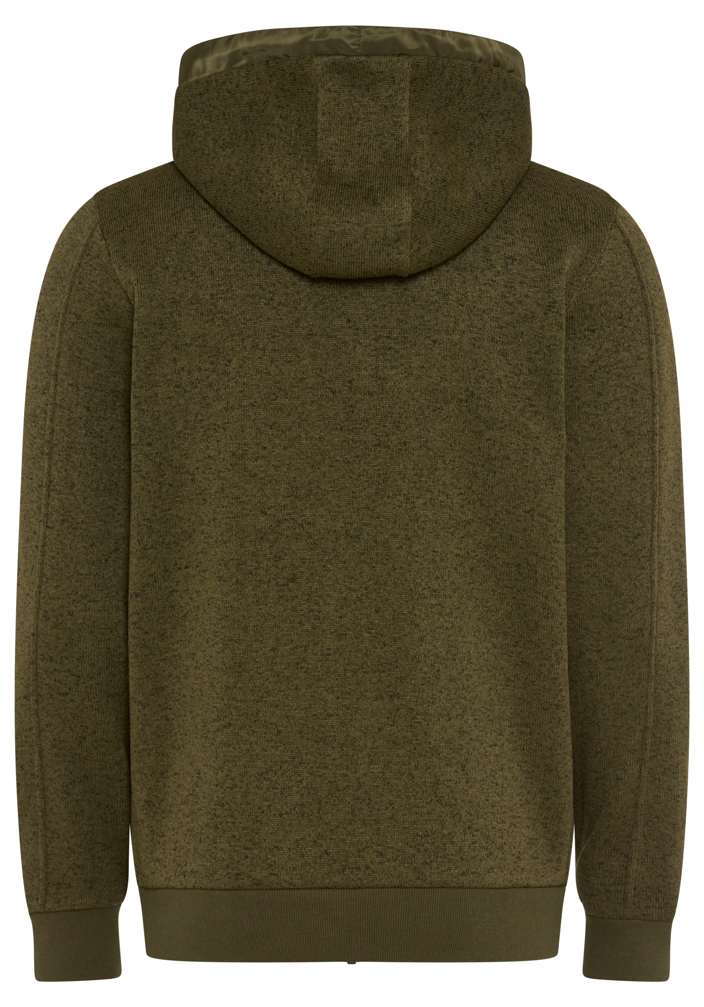 KangaROOS Strickfleecejacke mit Kapuze mit Kapuze, mit Brusttasche, Atmungsaktiv