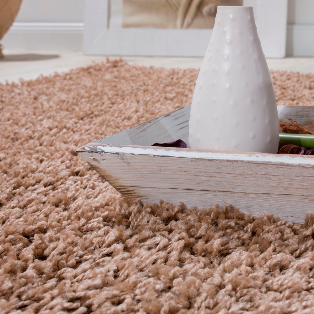 Paco Home Hochflor-Teppich »Sky 250«, rechteckig, 34 mm Höhe, gewebt, Uni-Farben, intensive Farbbrillanz, auch als Läufer erhältlich