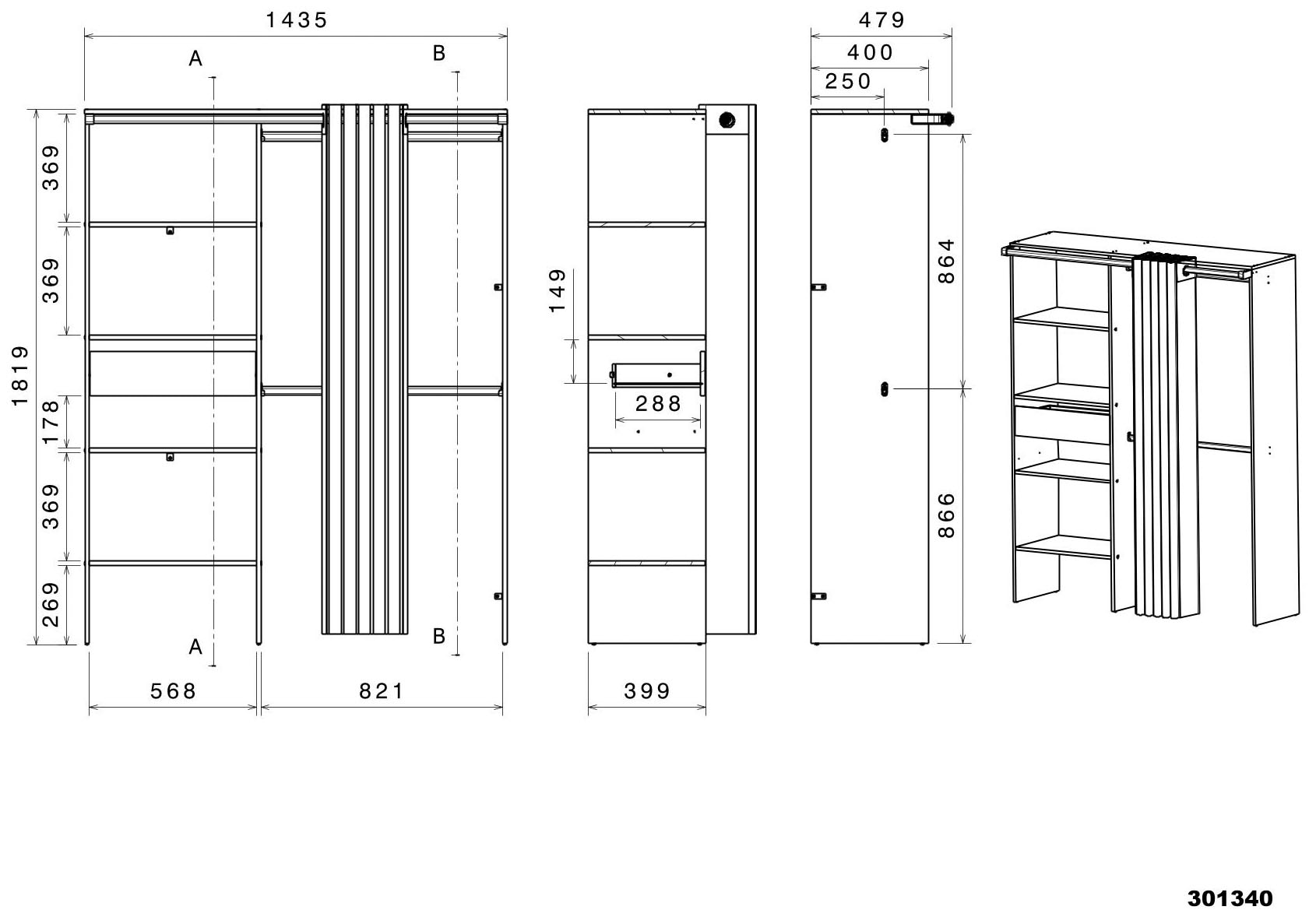 Parisot Jugendzimmer-Set »Parisot Cleo 11« Set, 2 tlg.