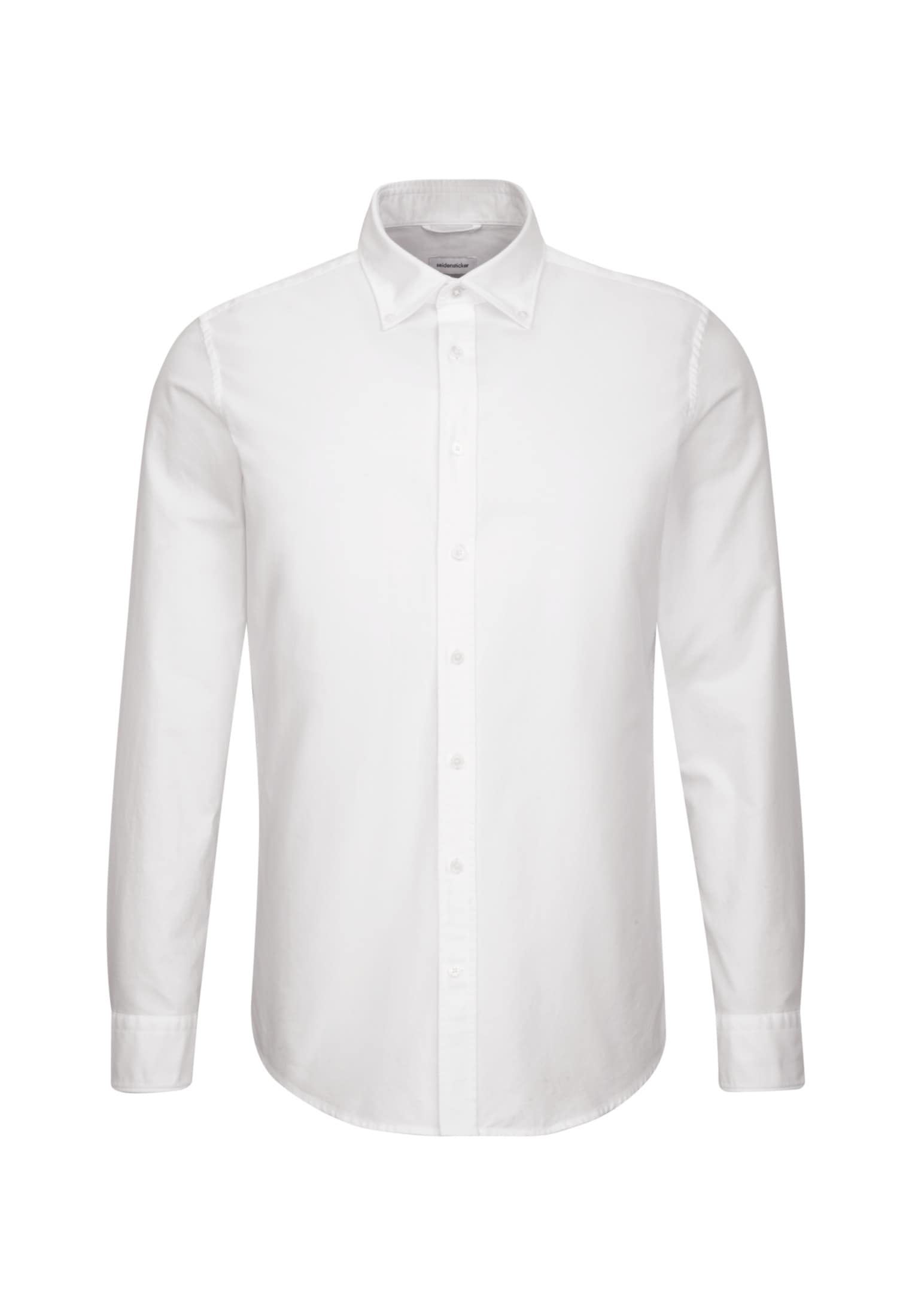 seidensticker Businesshemd »Shaped«, Shaped Langarm Button-Down-Kragen Uni