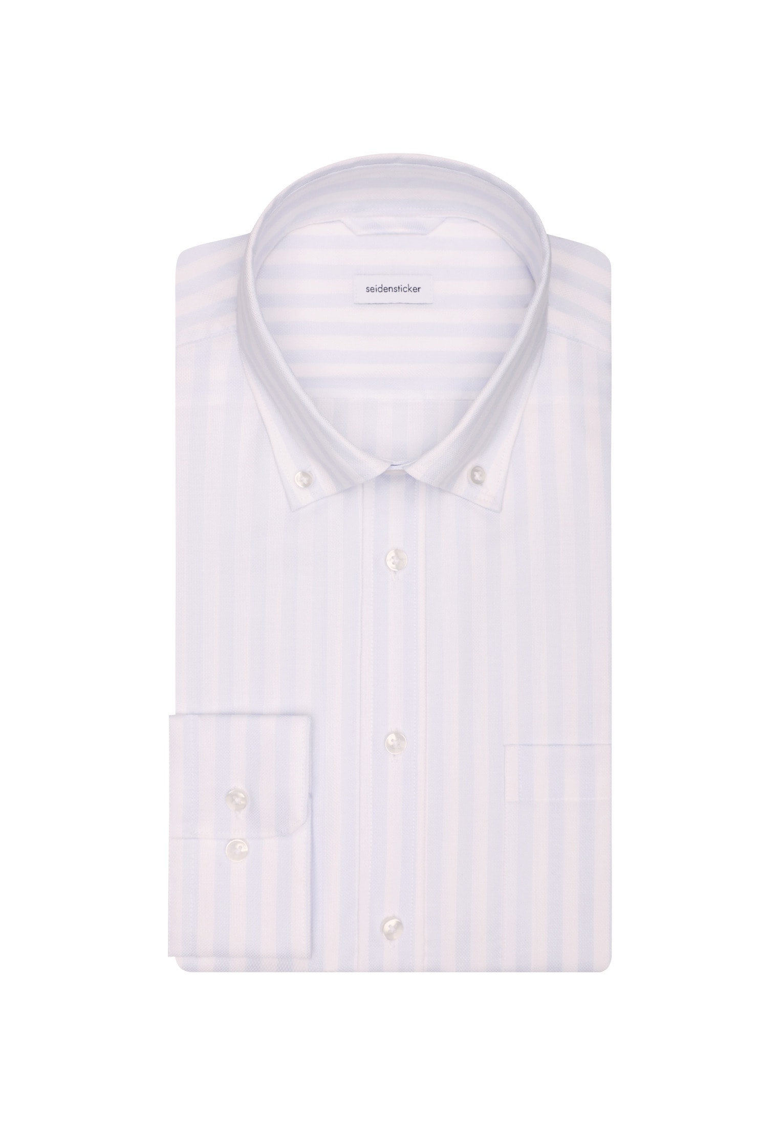 seidensticker Businesshemd »Regular«, Regular Langarm Button-Down-Kragen Streifen