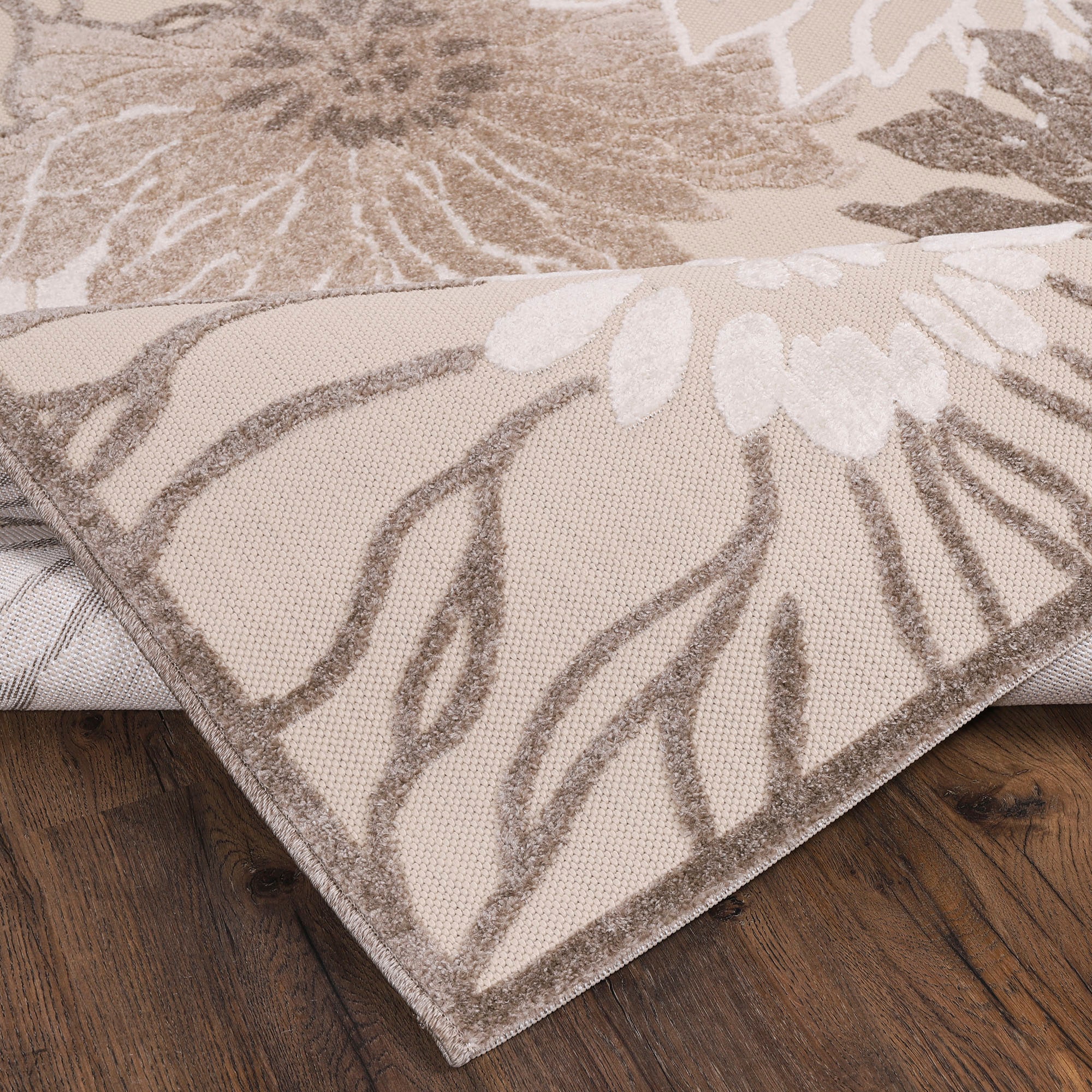 Sanat Teppich »Floral 2 Outdoor«, rechteckig, 6 mm Höhe, In- und Outdoor geeignet, Blumen, Balkon, Terrasse, Außenbereich
