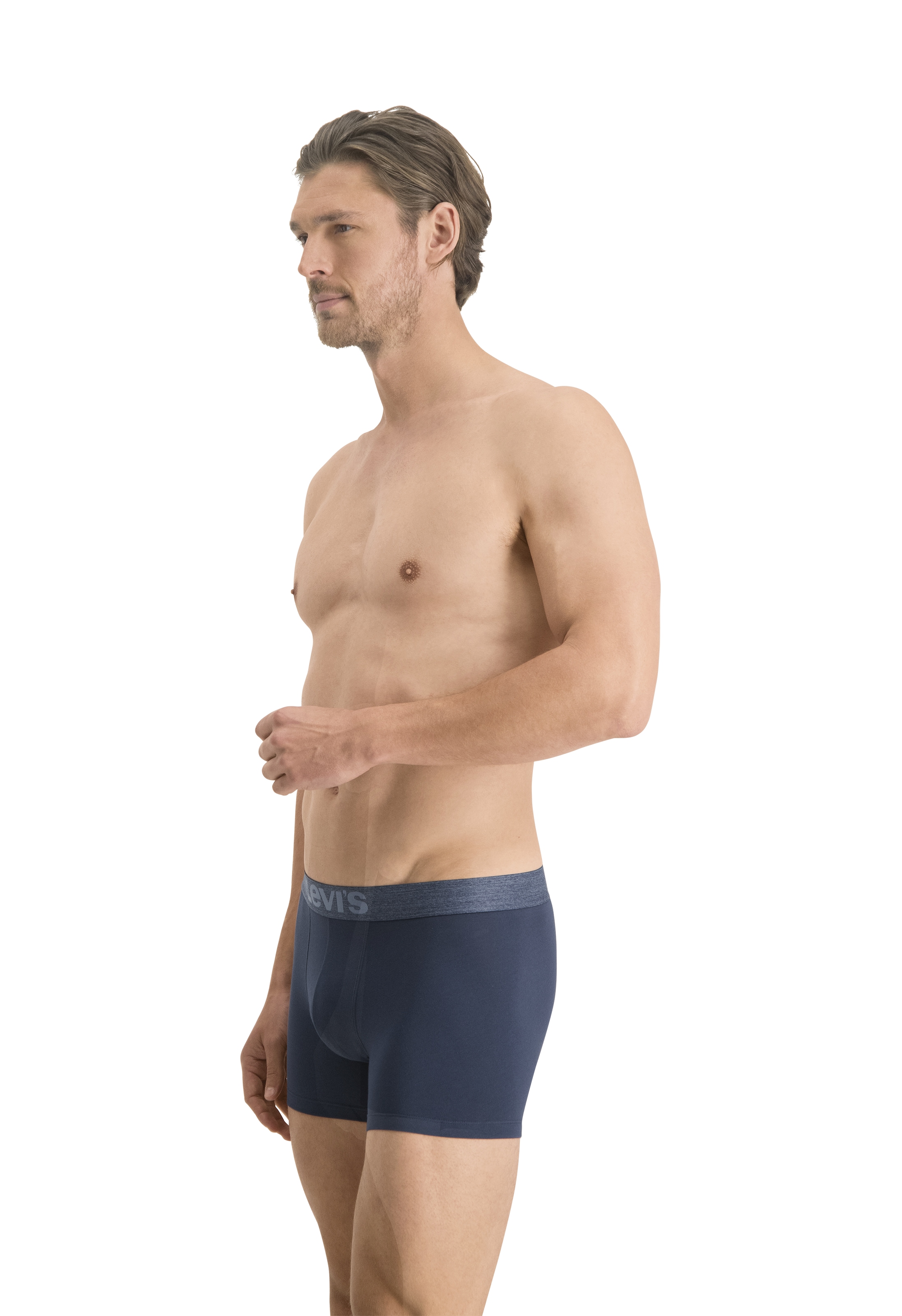 Levi's® Boxershorts »LEVIS MEN MEL WB BOXER BRIEF ORG CO 2P«, (2er Pack), mit breitem Logobund