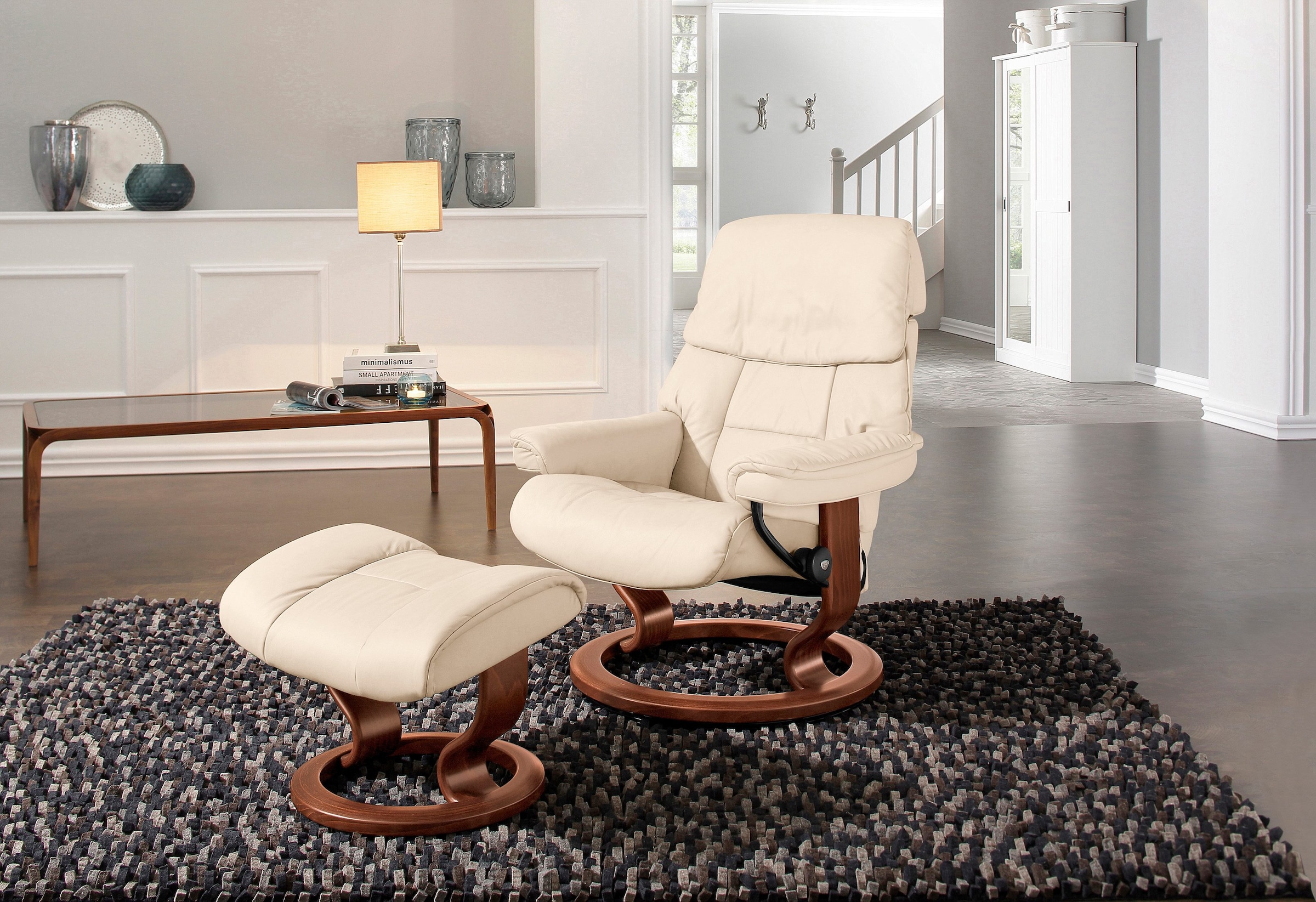 Stressless® Relaxsessel »Ruby«, mit Classic Base, Größe S, Gestell Eiche, Wenge, Braun & Schwarz