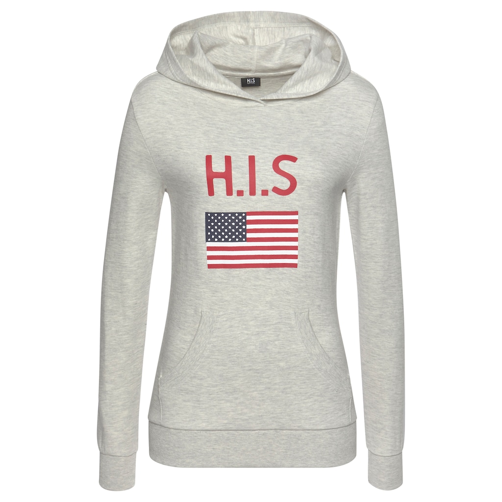 H.I.S Kapuzensweatshirt, mit Logodruck und Kängurutasche
