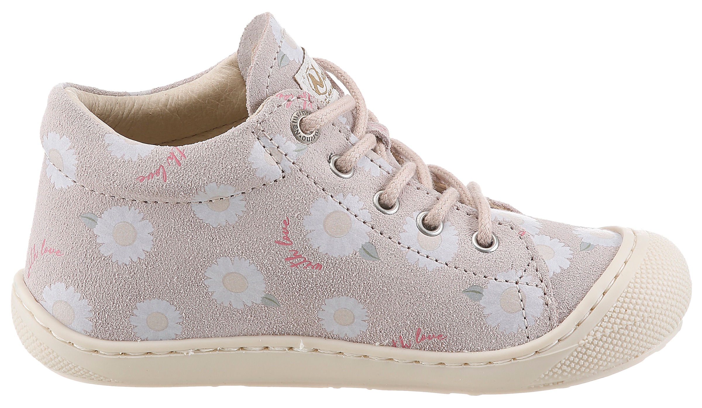 Naturino Lauflernschuh »COCOON SUEDE«  Babyschuh mit Print, Größenschablone zum Download
