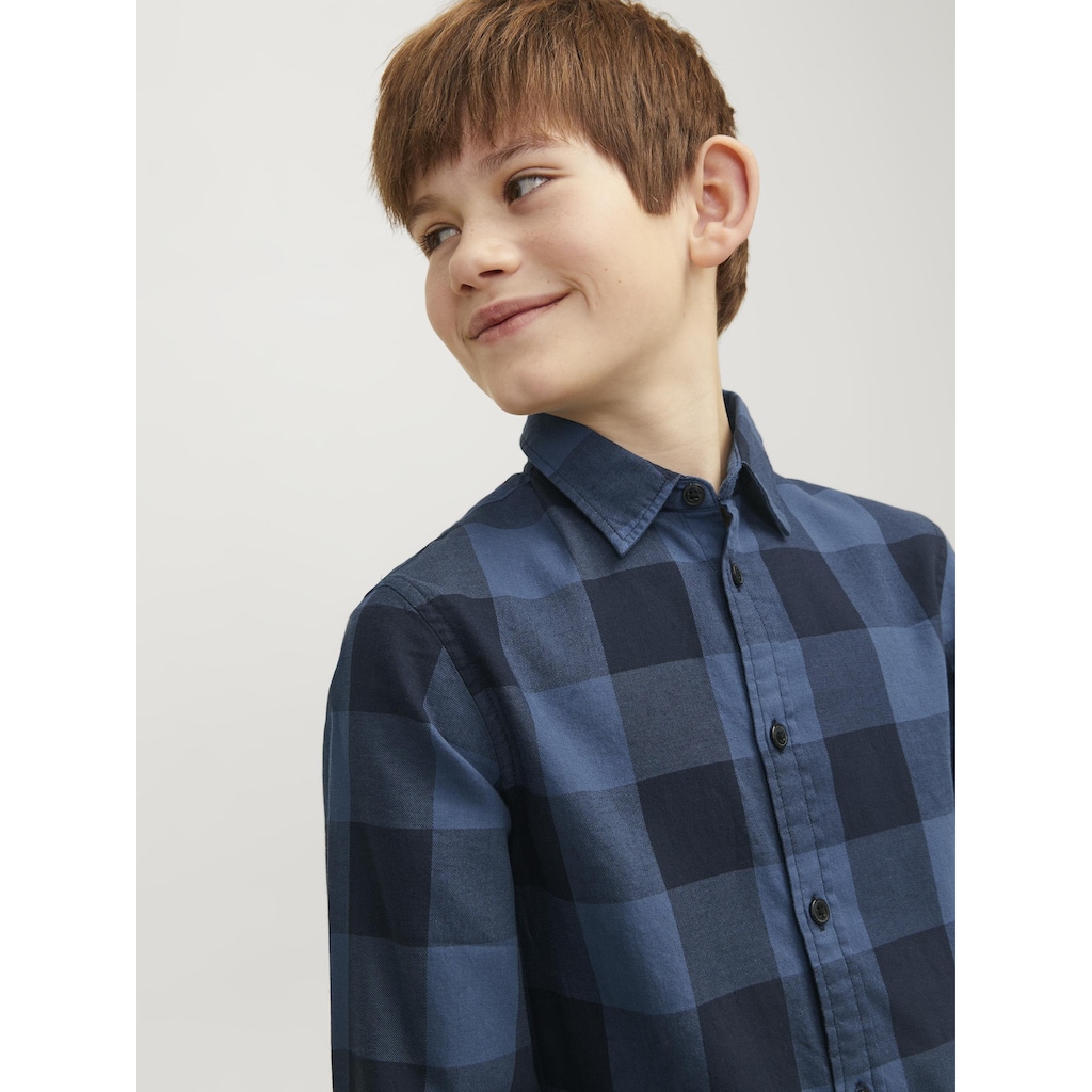 Jack & Jones Junior Karohemd »JJEGINGHAM TWILL SHIRT L/S NOOS JNR«