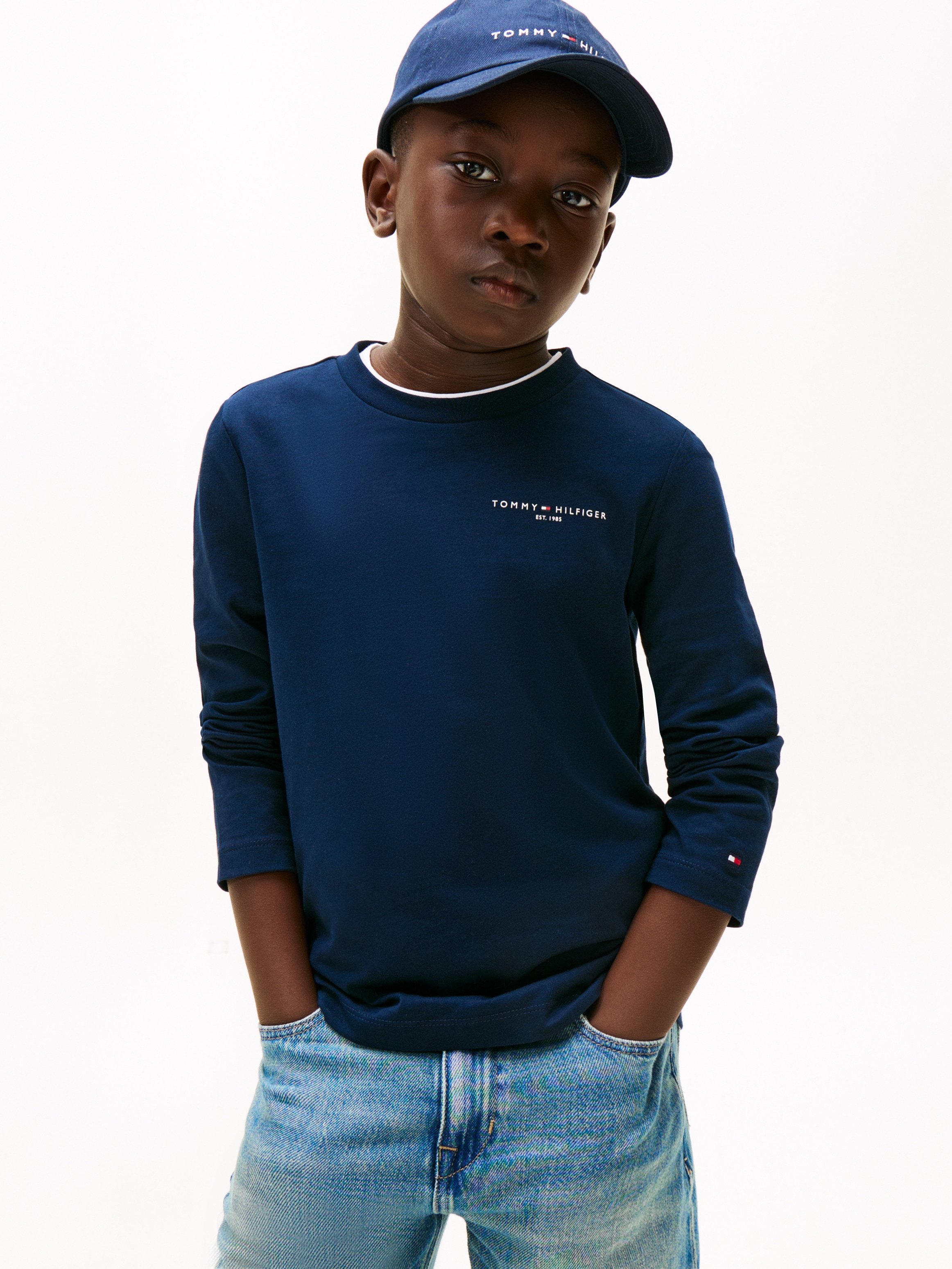 Tommy Hilfiger Langarmshirt »MINI CORP T-SHIRT LS«, Kinder bis 16 Jahre