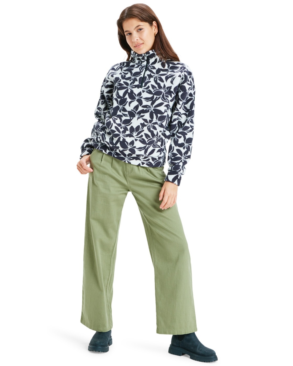 Roxy Strickfleece-Pullover »Live Out Loud«