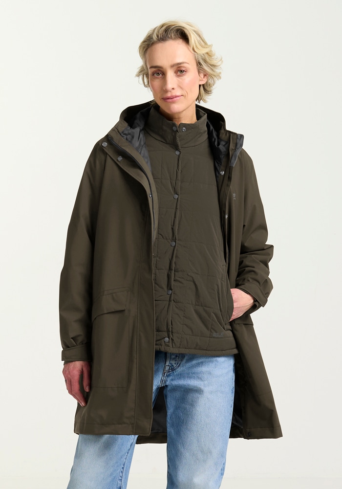 Jack Wolfskin Funktionsmantel »WINTERDUNE 3IN1 COAT W«, 3in1, wasserdicht, Übergangsjacke