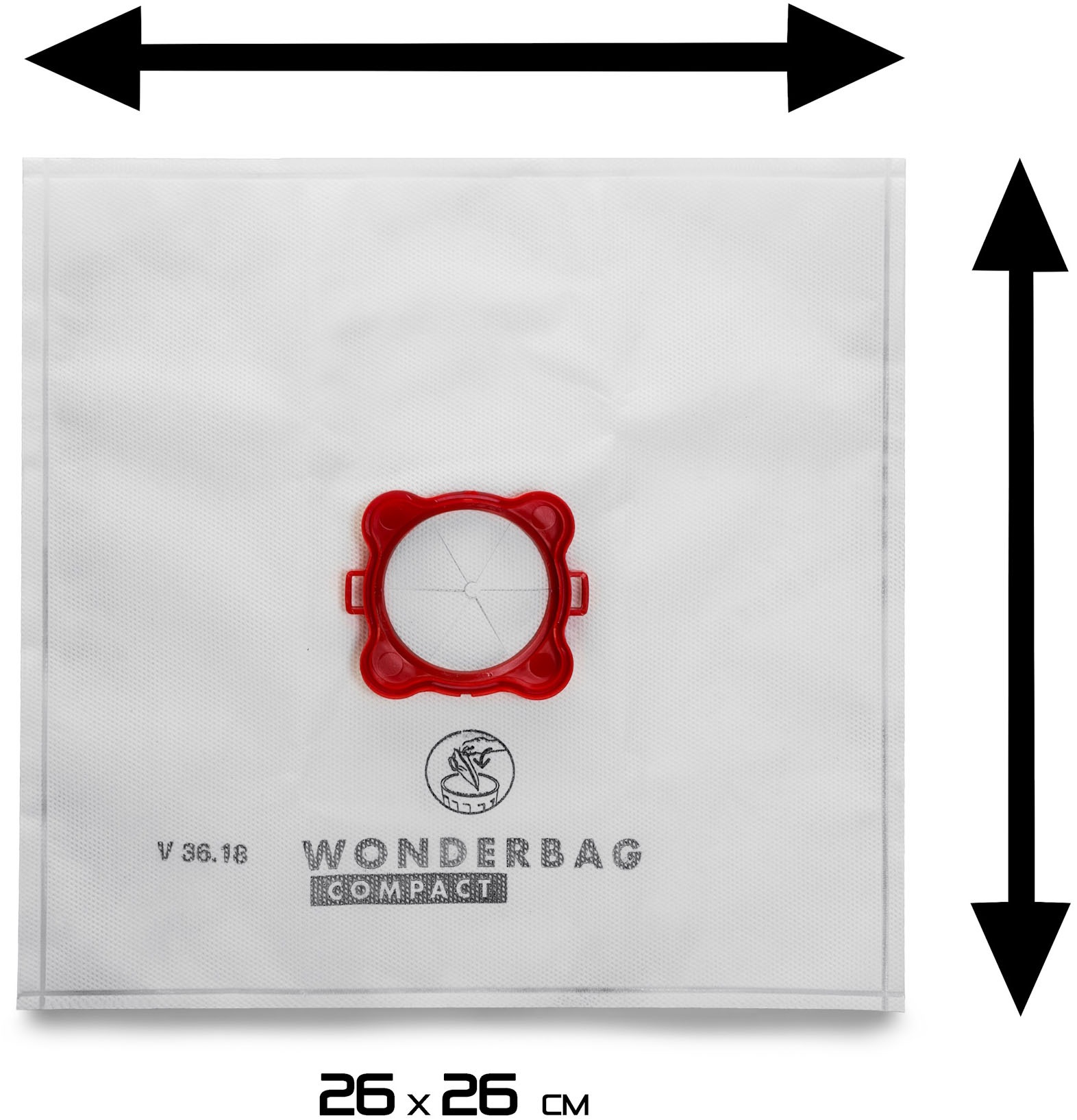 Rowenta Staubsaugerbeutel »Wonderbag Compact WB3051«, 3-lagig mit reißfester Gewebestruktur