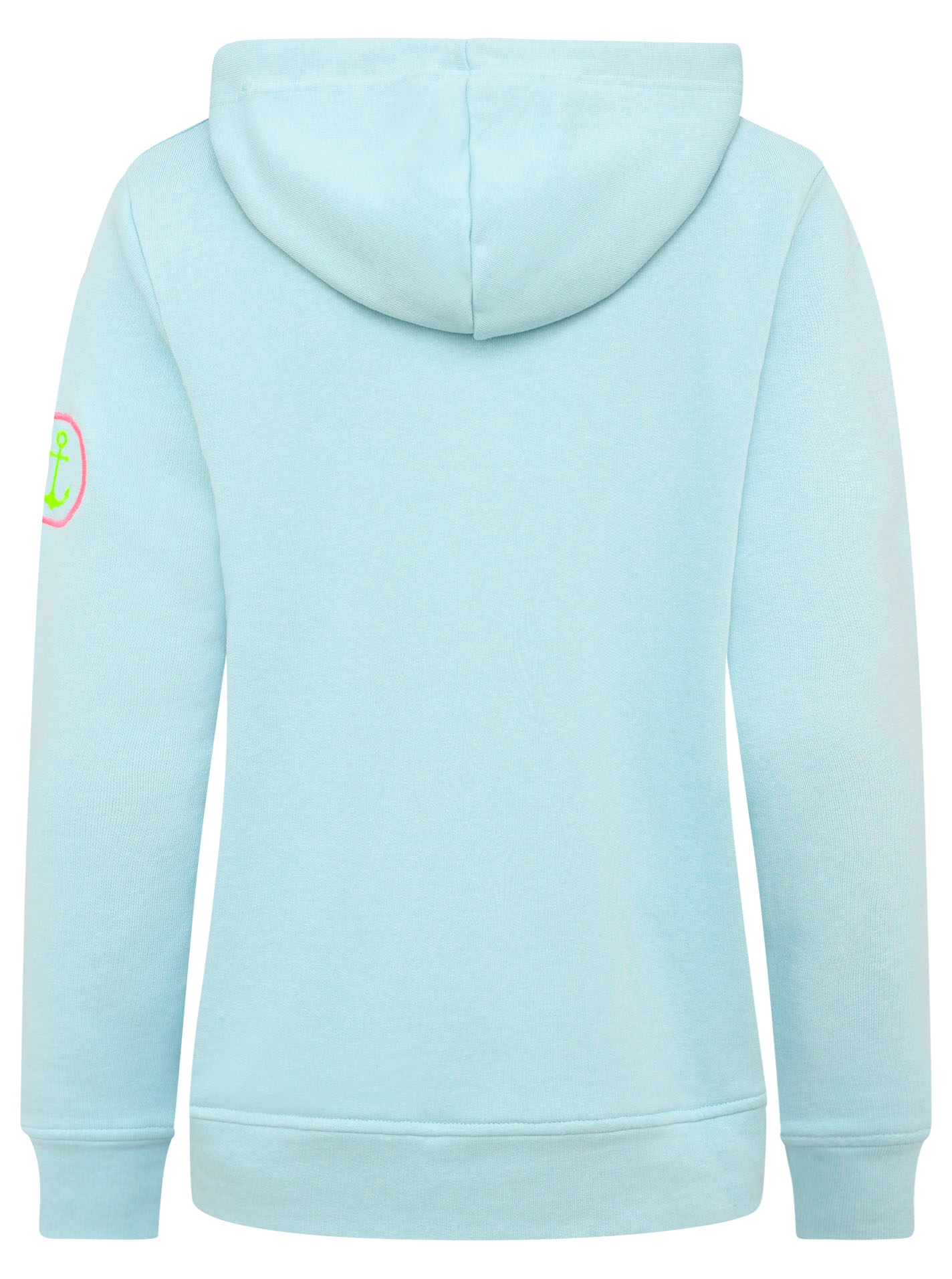 Zwillingsherz Hoodie »"Moin Koordinaten"«, V-Ausschnitt, mit MOIN und Anker Stickerei