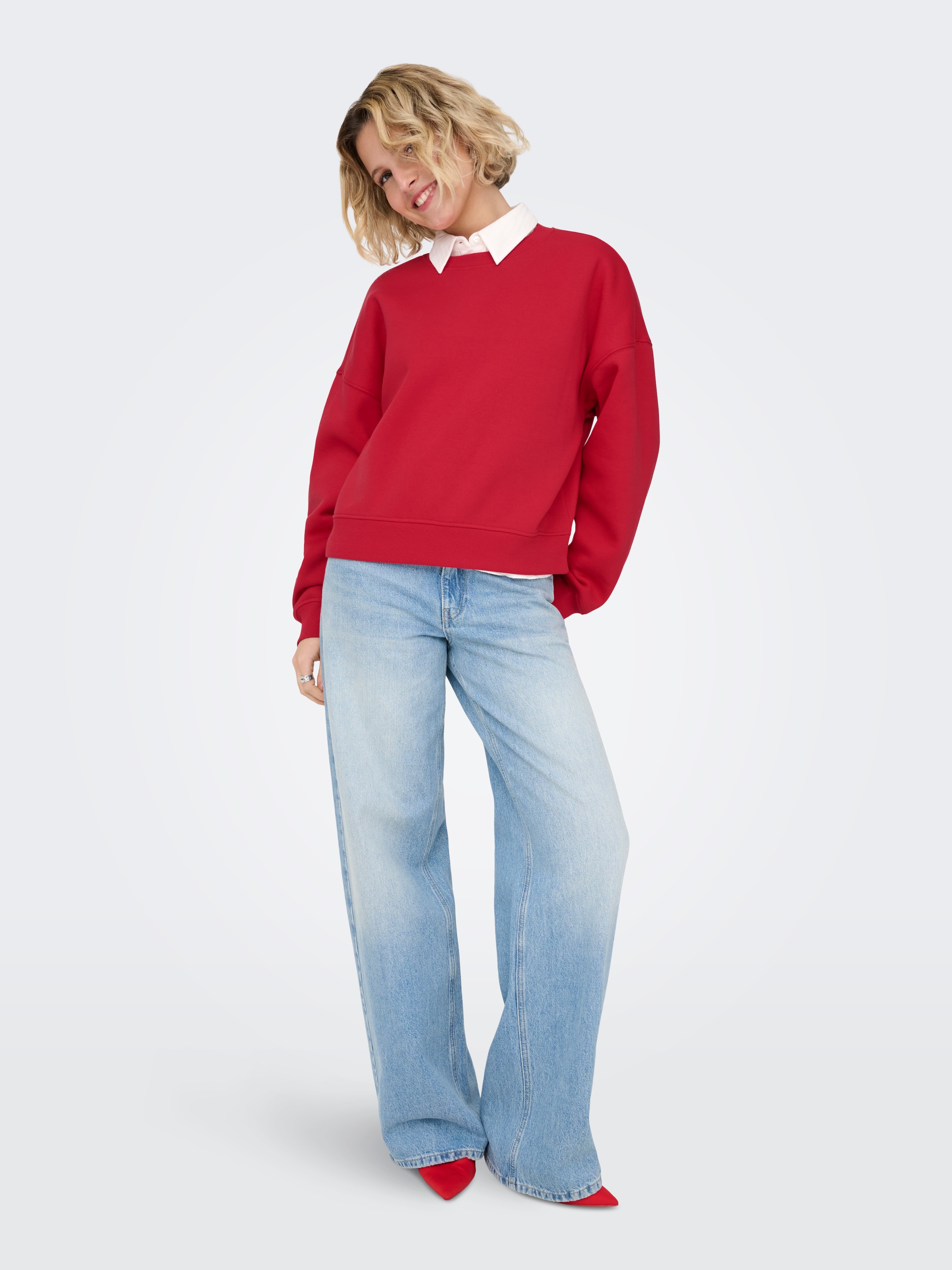 ONLY Sweatshirt »ONLBEST L/S CREW NECK SWT NOOS«
