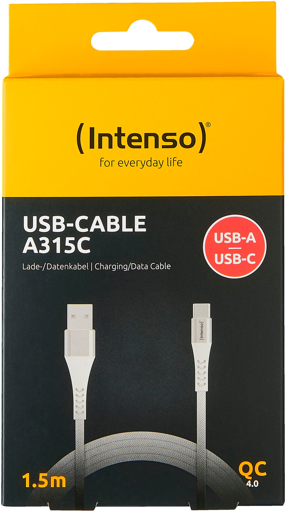 Intenso USB-Kabel »USB-A zu USB-C Kabel«, USB Typ A-USB Typ C, 150,00 cm