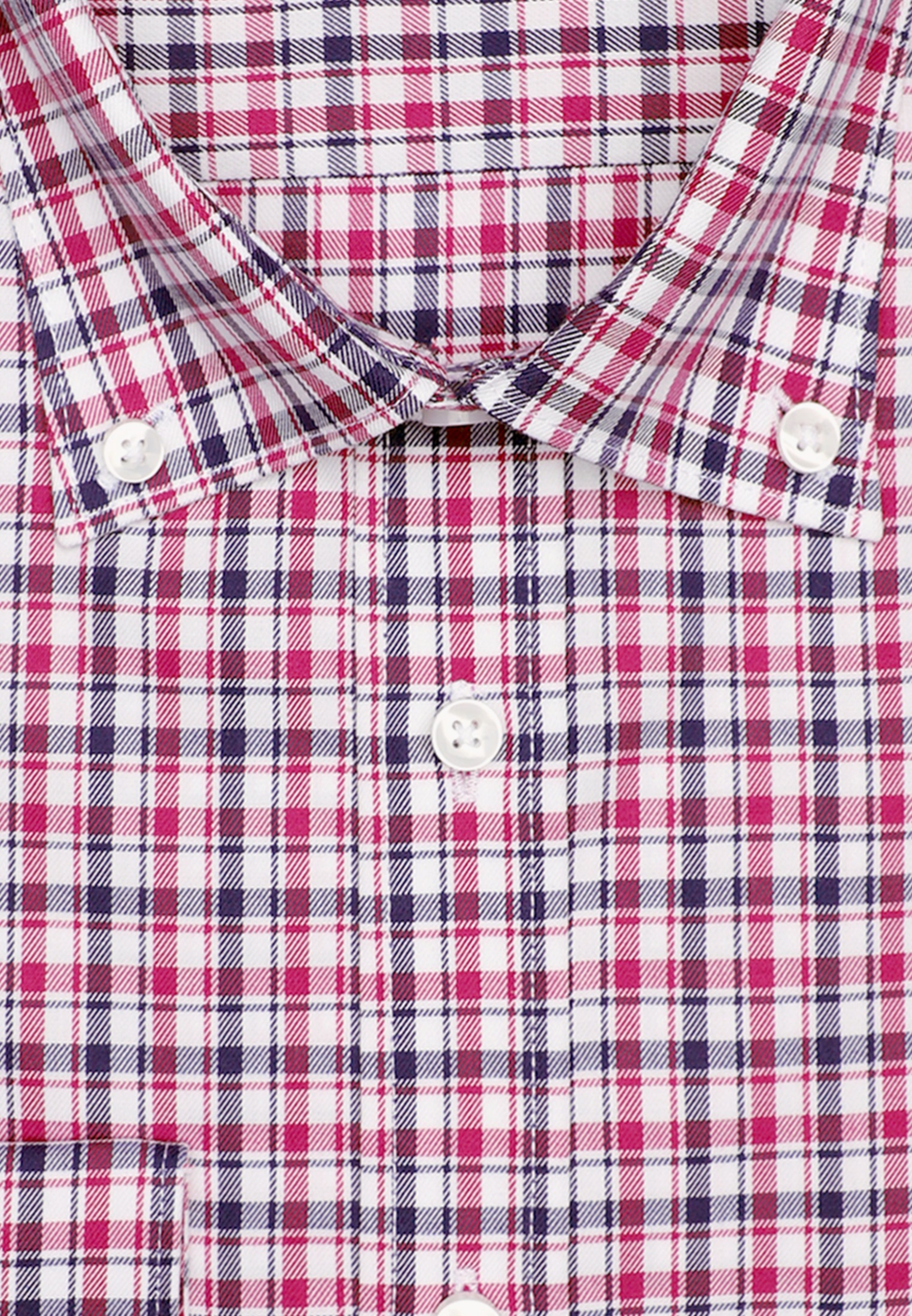seidensticker Businesshemd »Regular«, Regular Langarm Button-Down-Kragen Karo