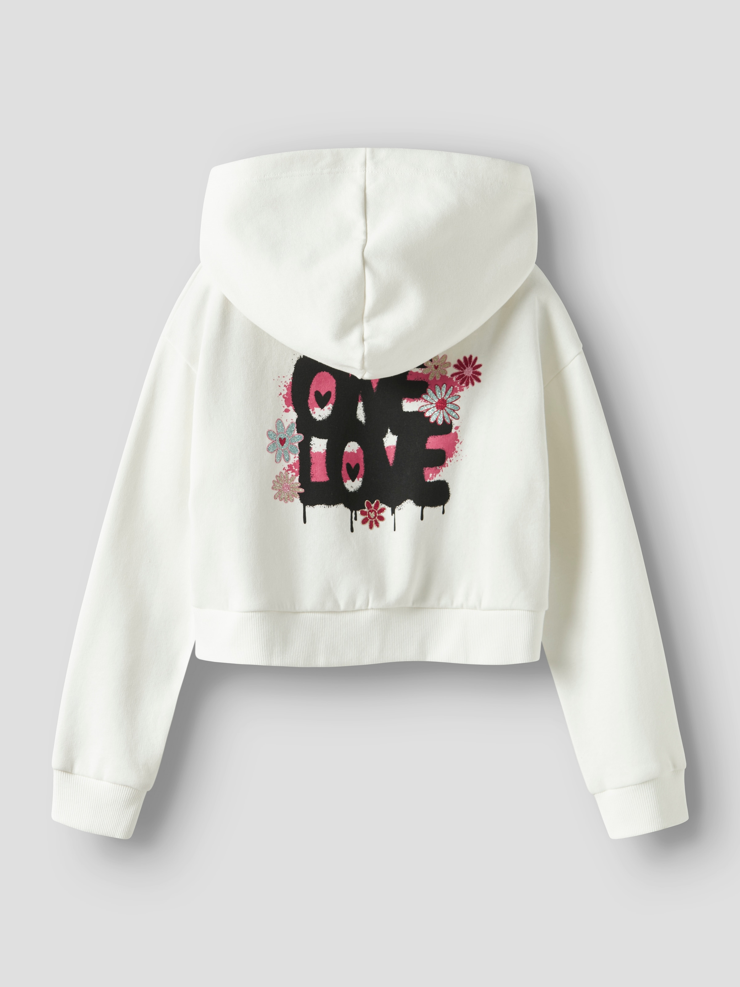 Name It Sweatshirt »NKFKORY LS CROP BOXY SWE WH BRU PS NOOS«