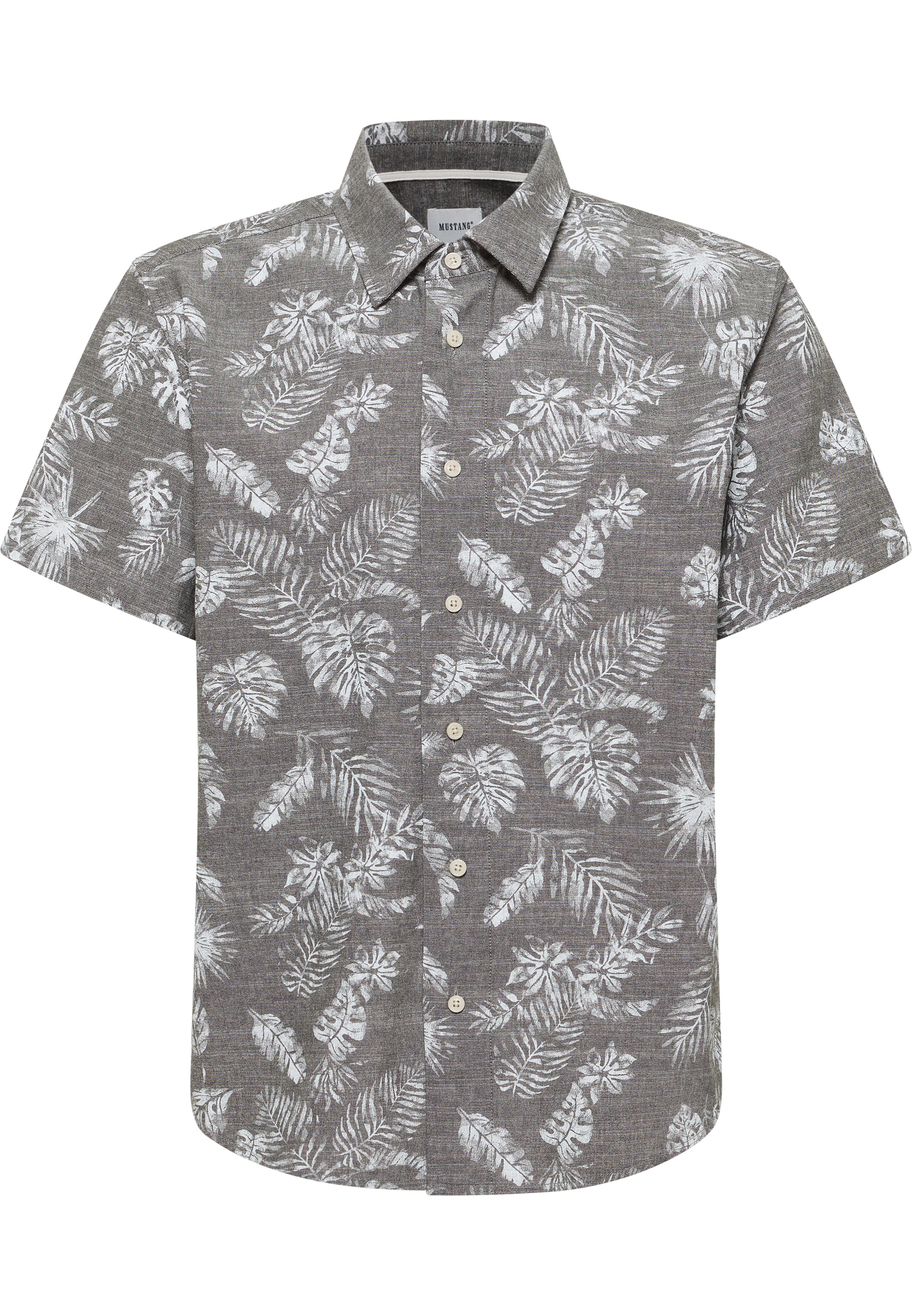 MUSTANG Kurzarmhemd »Herren Style Chris Chambray AOP«