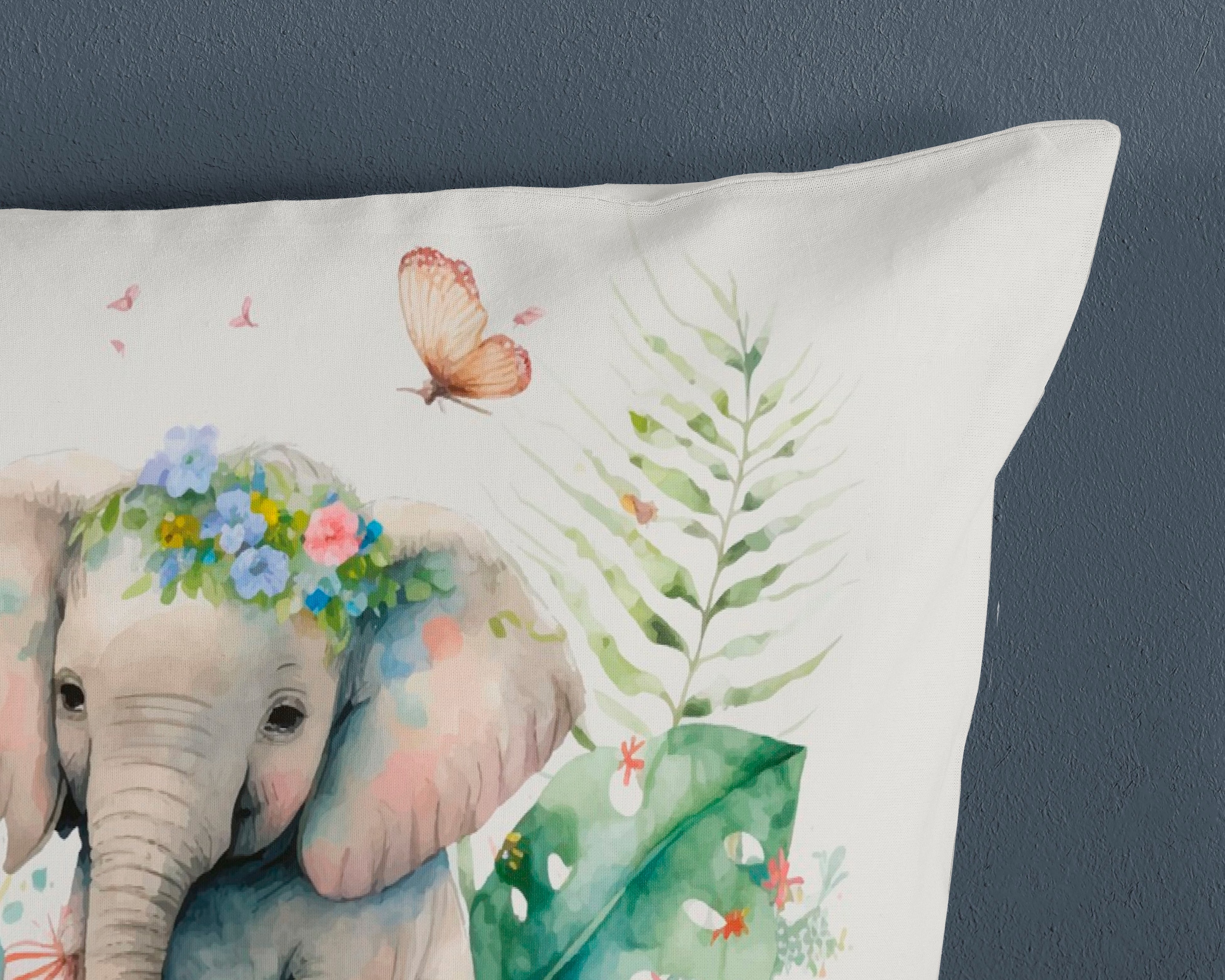good morning Kinderbettwäsche »Eli«, Baumwolle, 135x200, Reißverschluss, Wendeoptik, Kind, Mädchen, Elefant