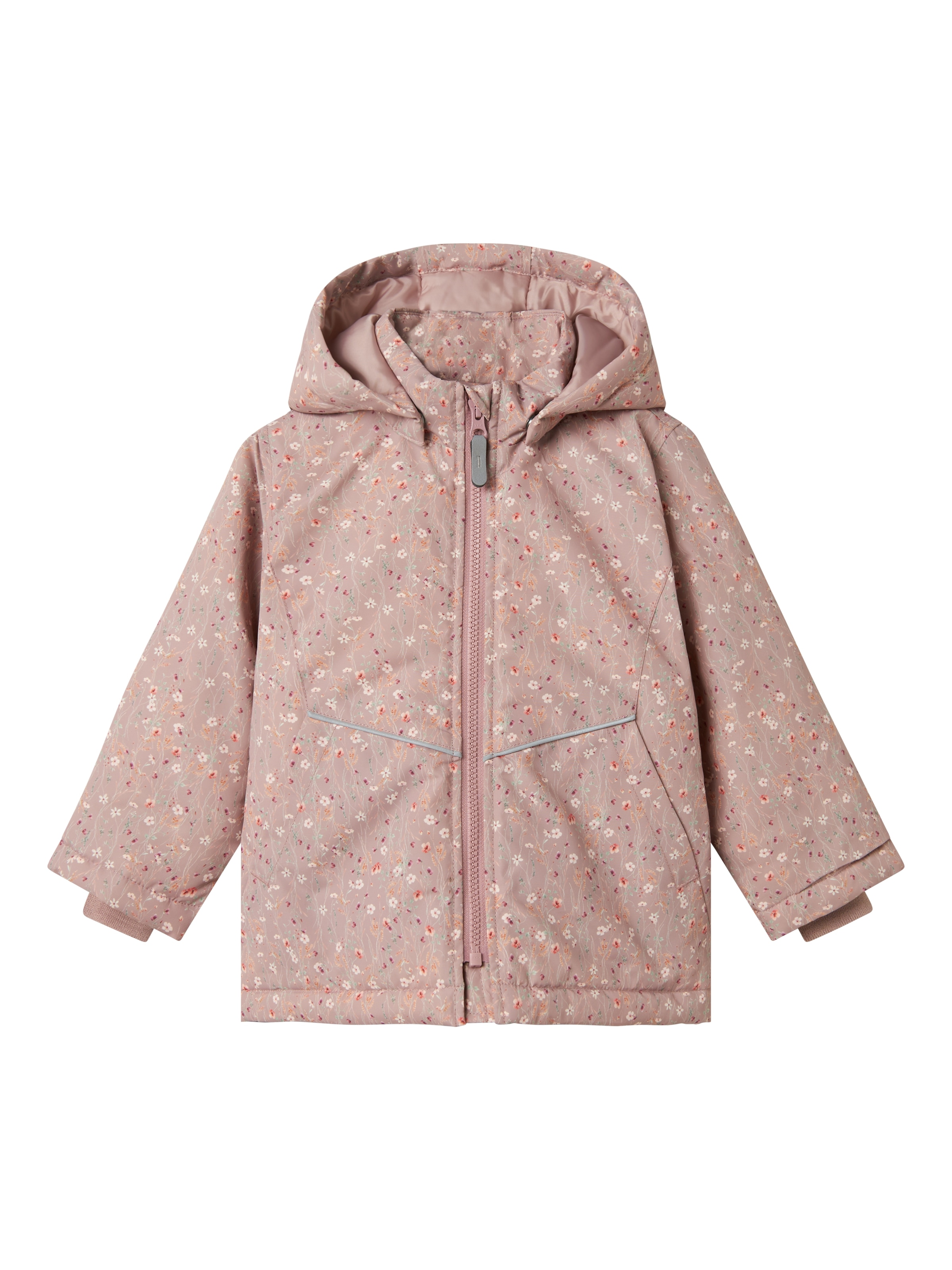Name It Outdoorjacke »NMFMAXI PA JACKET AOP NOOS«, mit Kapuze, mit dekorativen und reflektierenden Details
