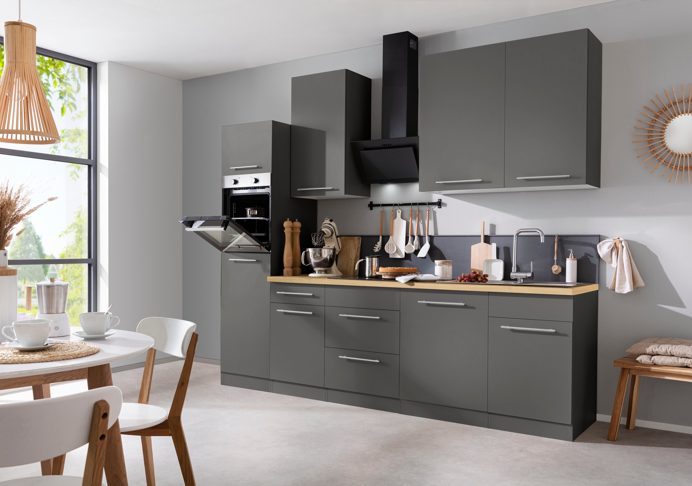 wiho Küchen Küchenzeile »Unna« ohne E-Geräte, Breite 280 cm