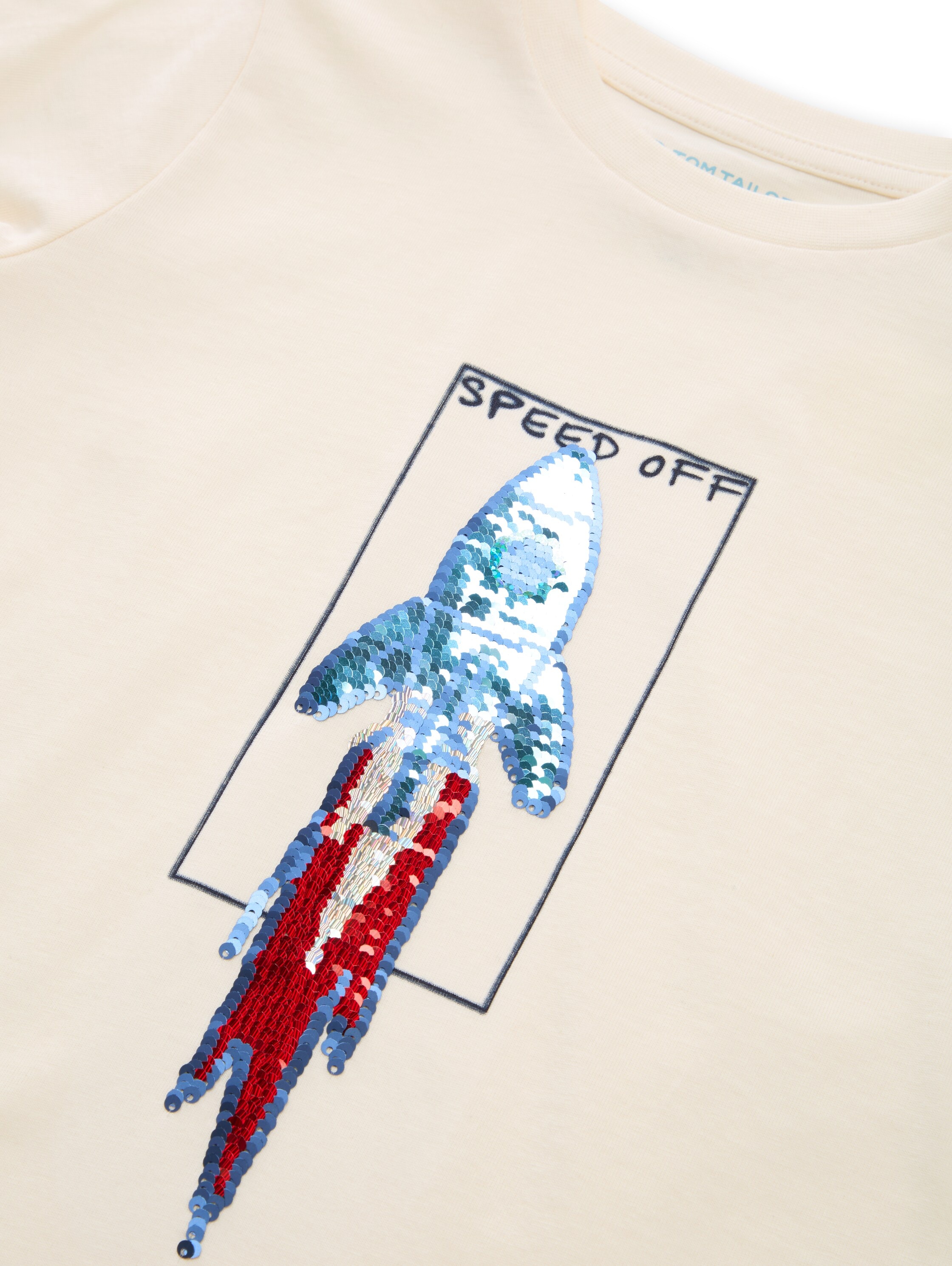 TOM TAILOR Langarmshirt mit Pailetten