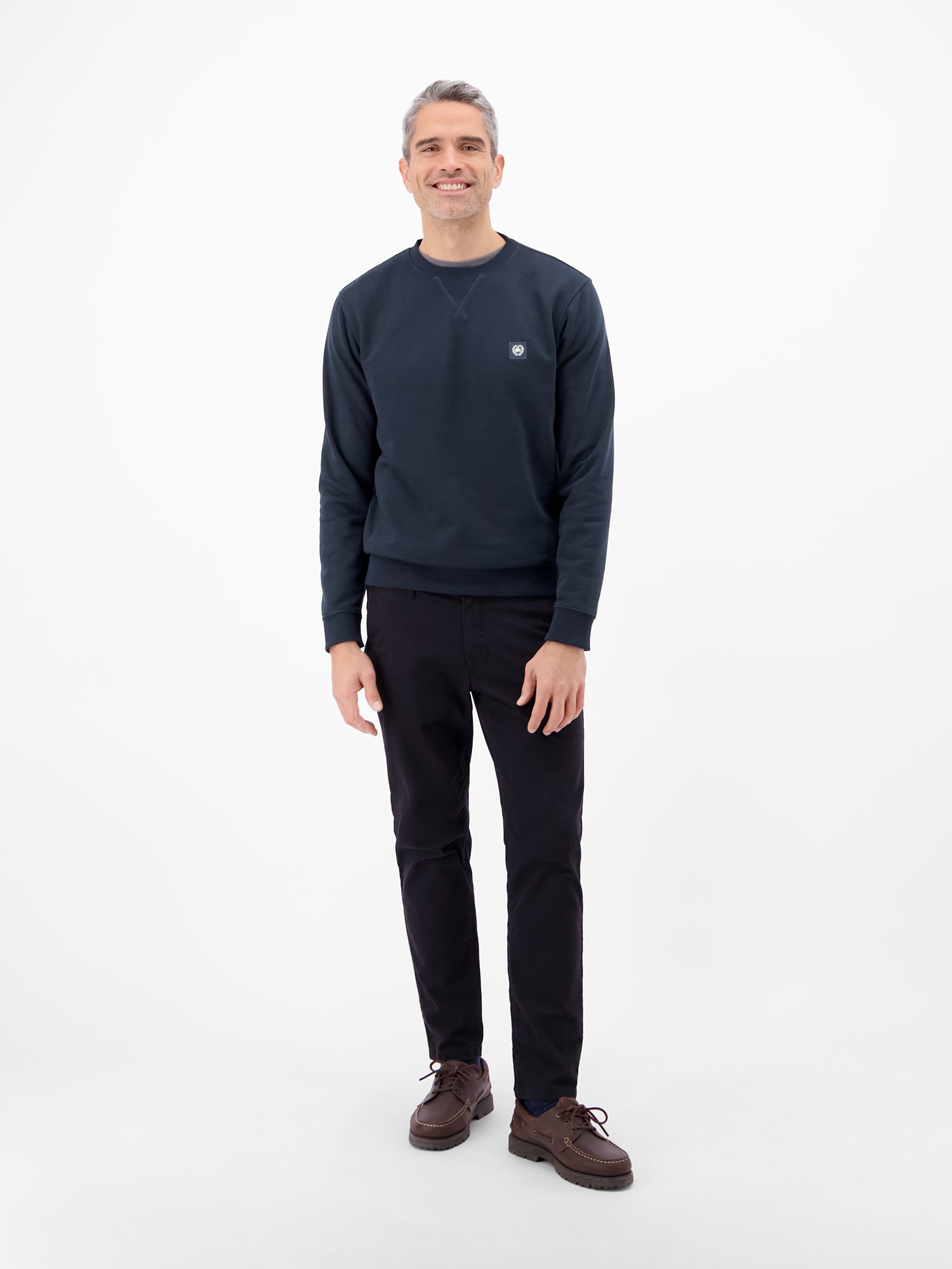 LERROS Sweatshirt »Urbaner Sweatshirtstyle, weiche Haptik«, Unifarbenes Herren‑Sweatshirt, hoher Tragekomfort, REGULAR FIT
