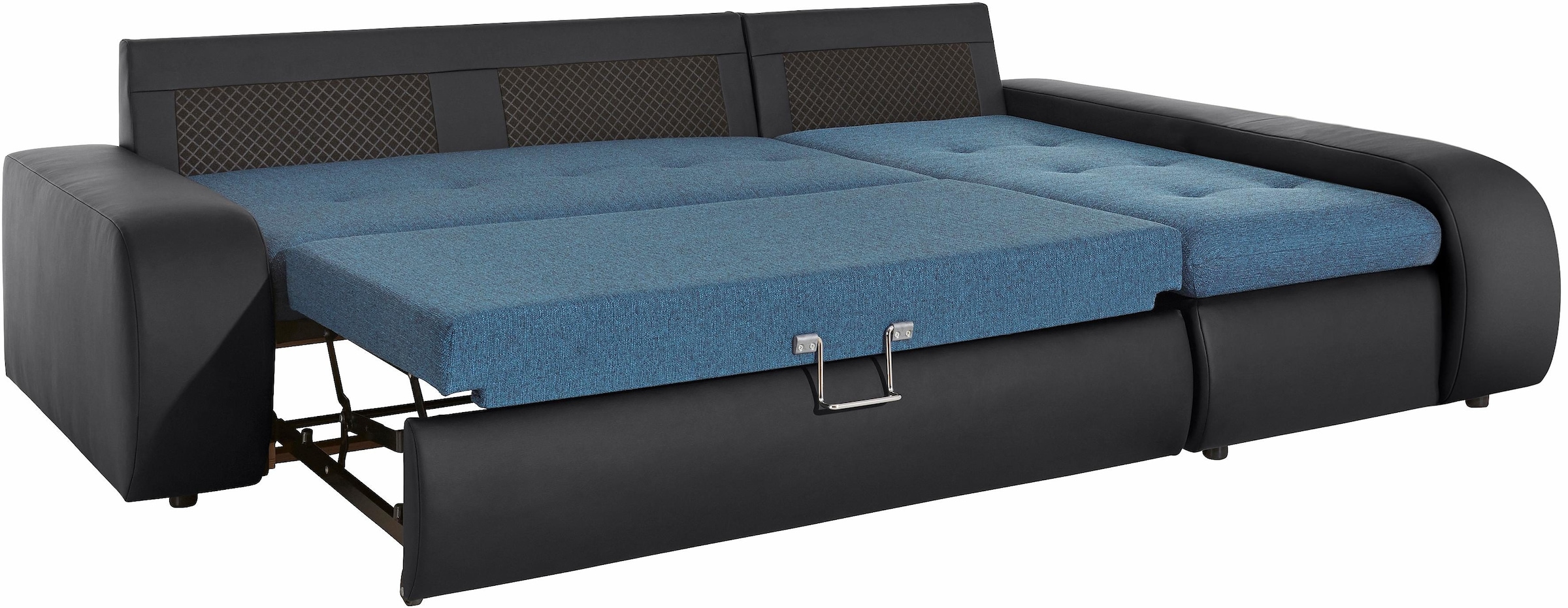 TRENDMANUFAKTUR Ecksofa »Indie, modern und bequem, Materialmix, L-Form«, wahlweise XL oder XXL
