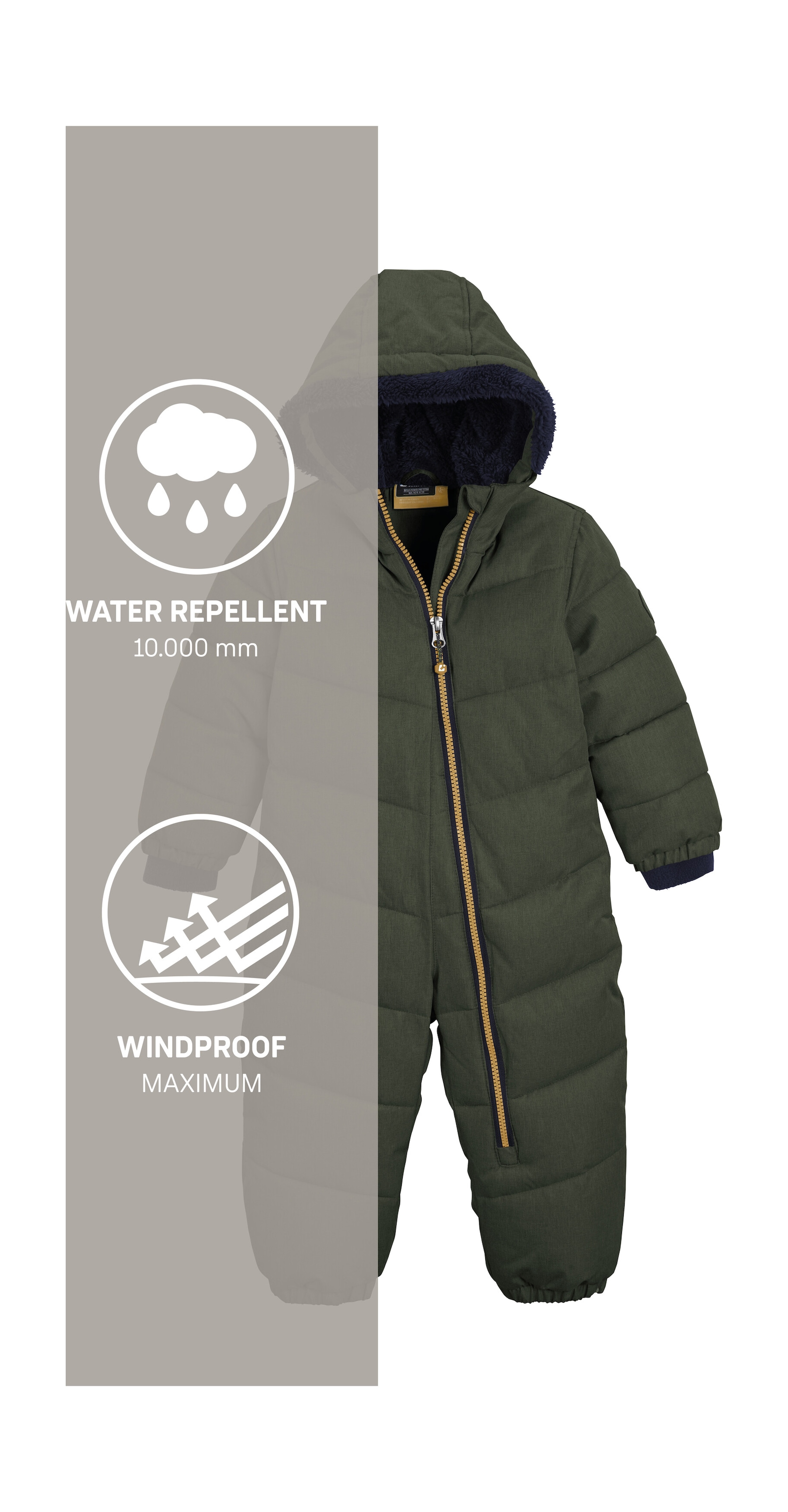 Killtec Schneeoverall »Karter Mini«, Schneeanzug: wasserabweisend, winddicht, warm, leicht anzuziehen
