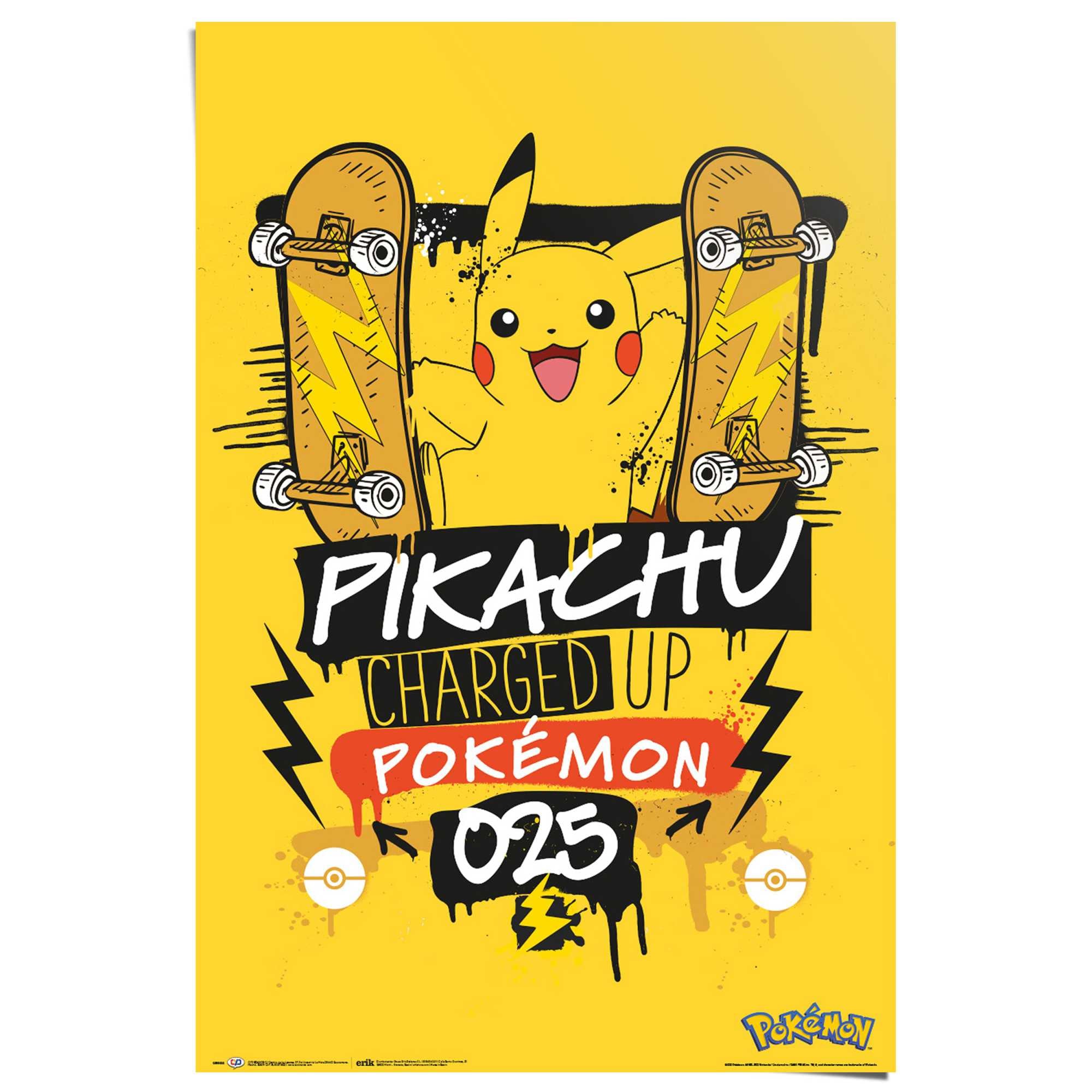 Reinders! Poster »Pokemon - pikachu kaufen Online Shop im OTTO up charged 025«
