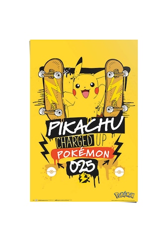Poster »Pokemon - pikachu charged up 025«