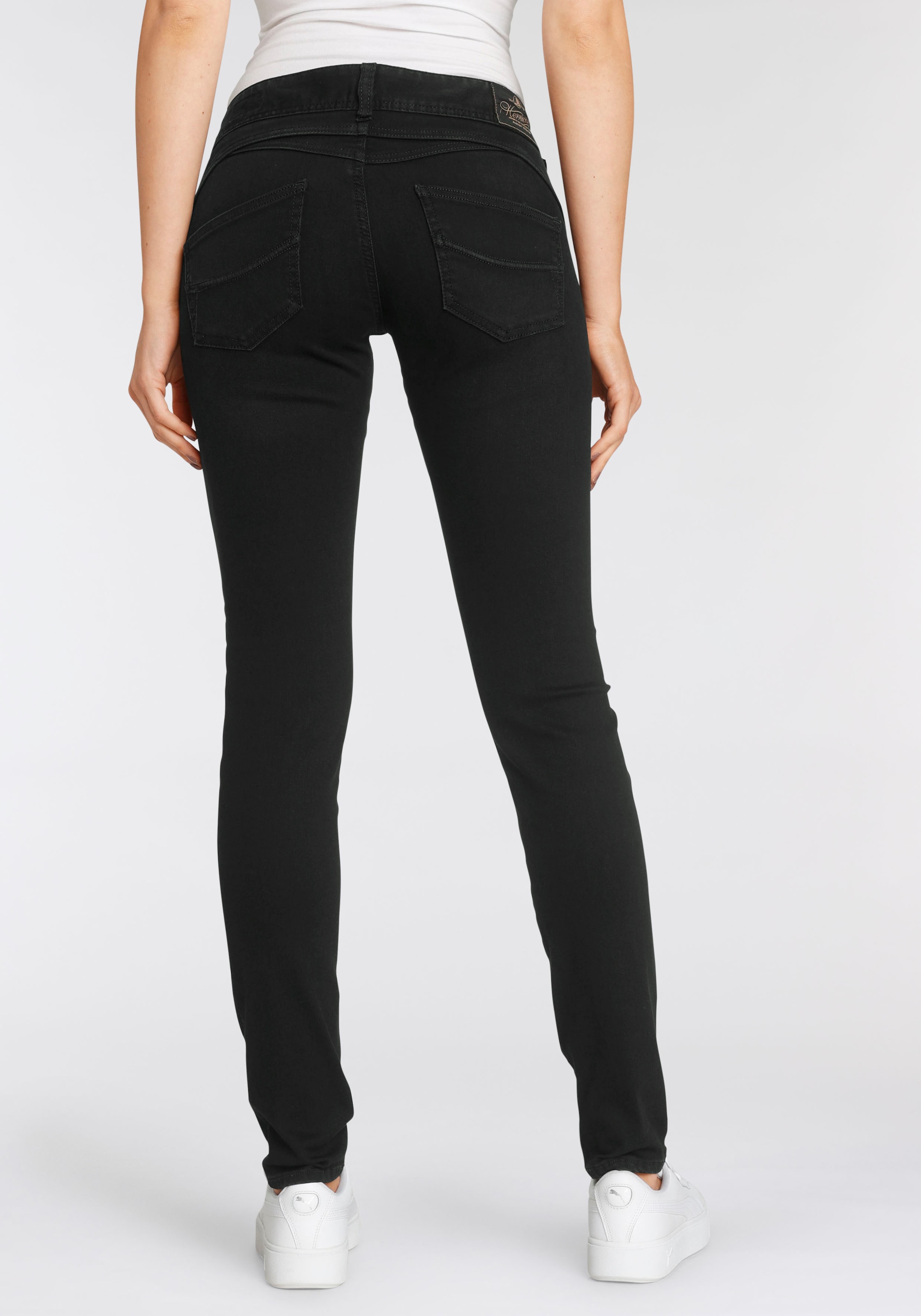 REUSED«, online bestellen Low Powerstretch »GILA Herrlicher Waist SLIM Slim-fit-Jeans bei OTTO