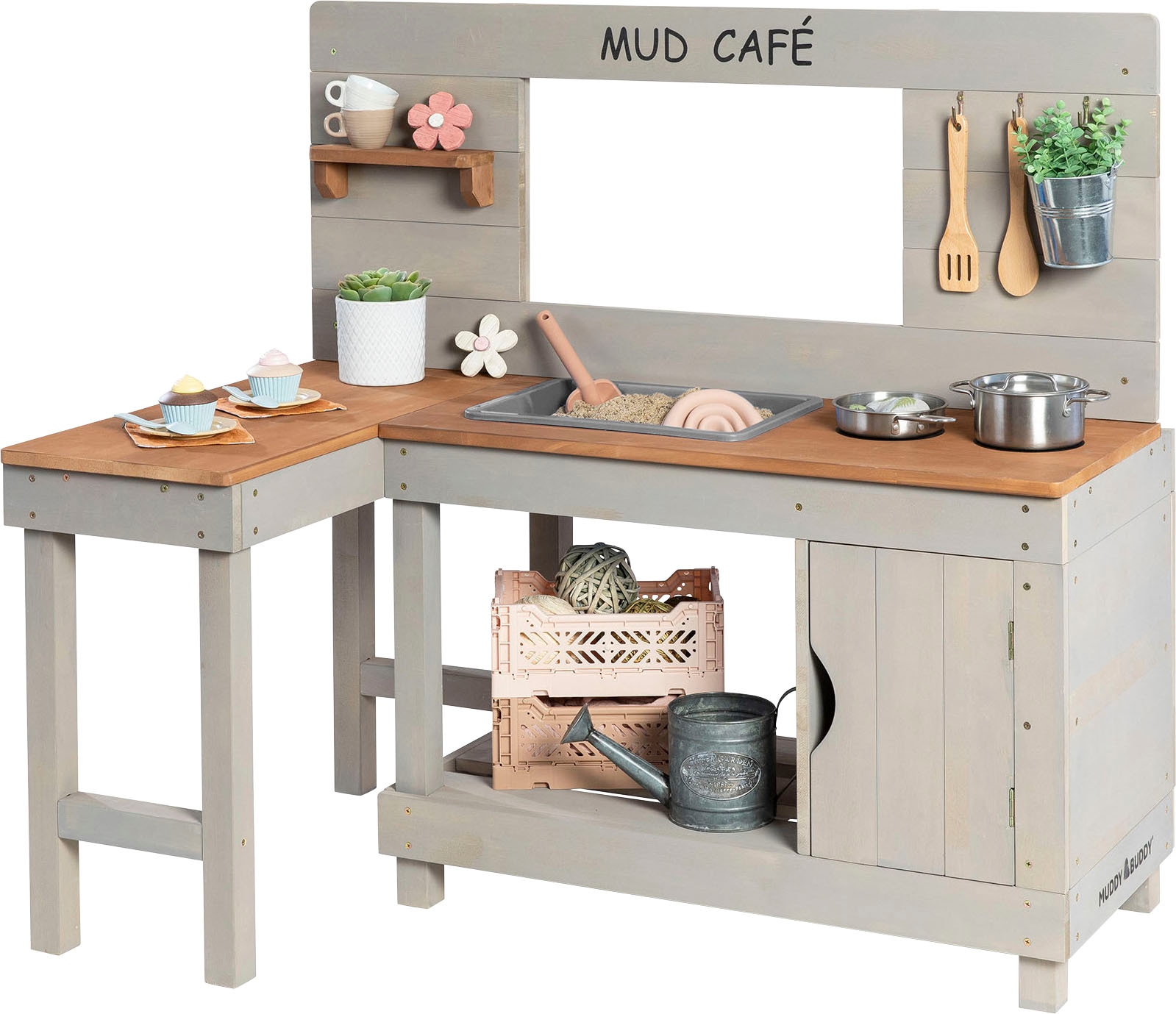 MUDDY BUDDY® Outdoor-Spielküche »Mud Café«, Matschküche, warmgrau