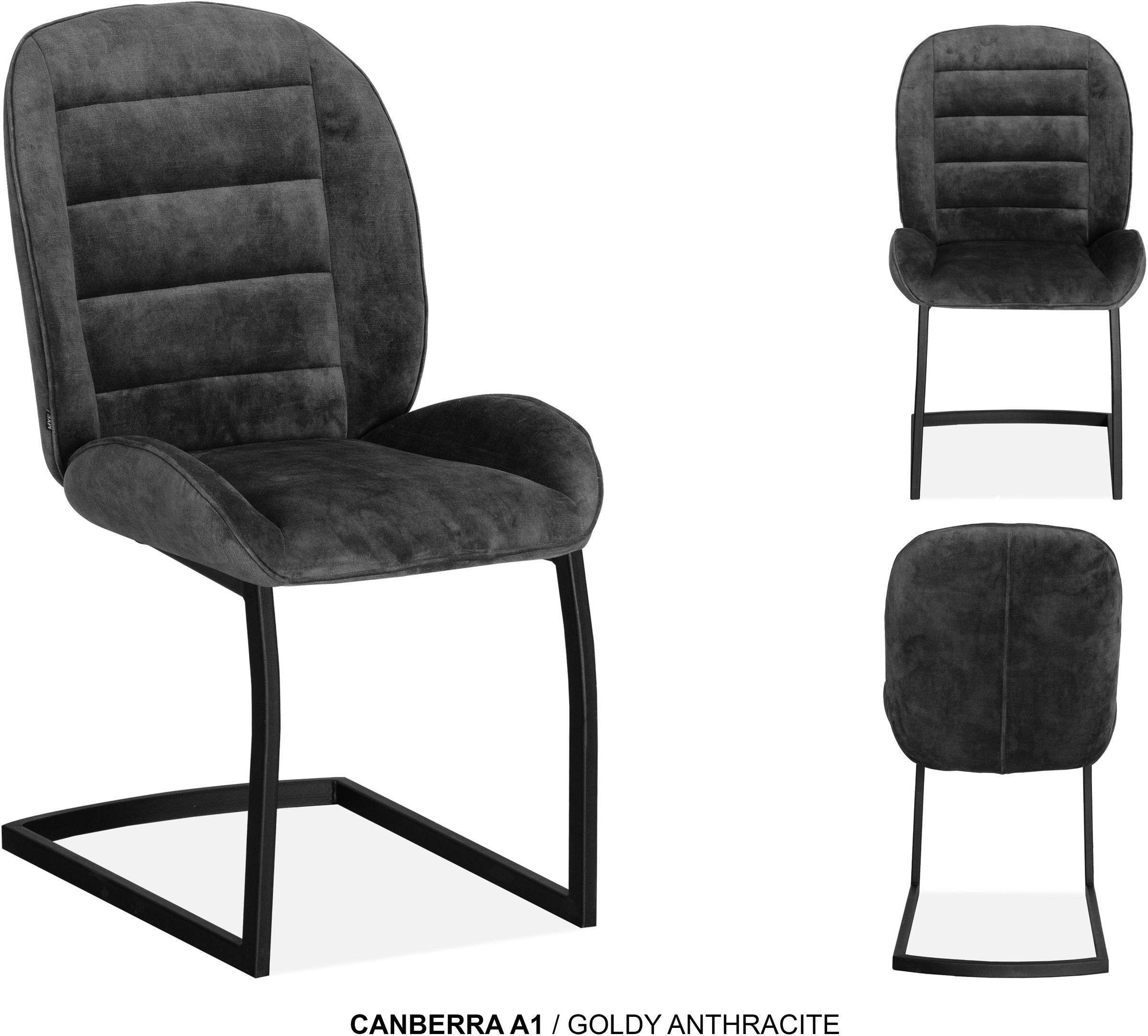 OMG Design Esszimmerstuhl »Canberra« (Set) 1 Stk.Esszimmerstuhl, pflegeleichter Samtvelour Bezug