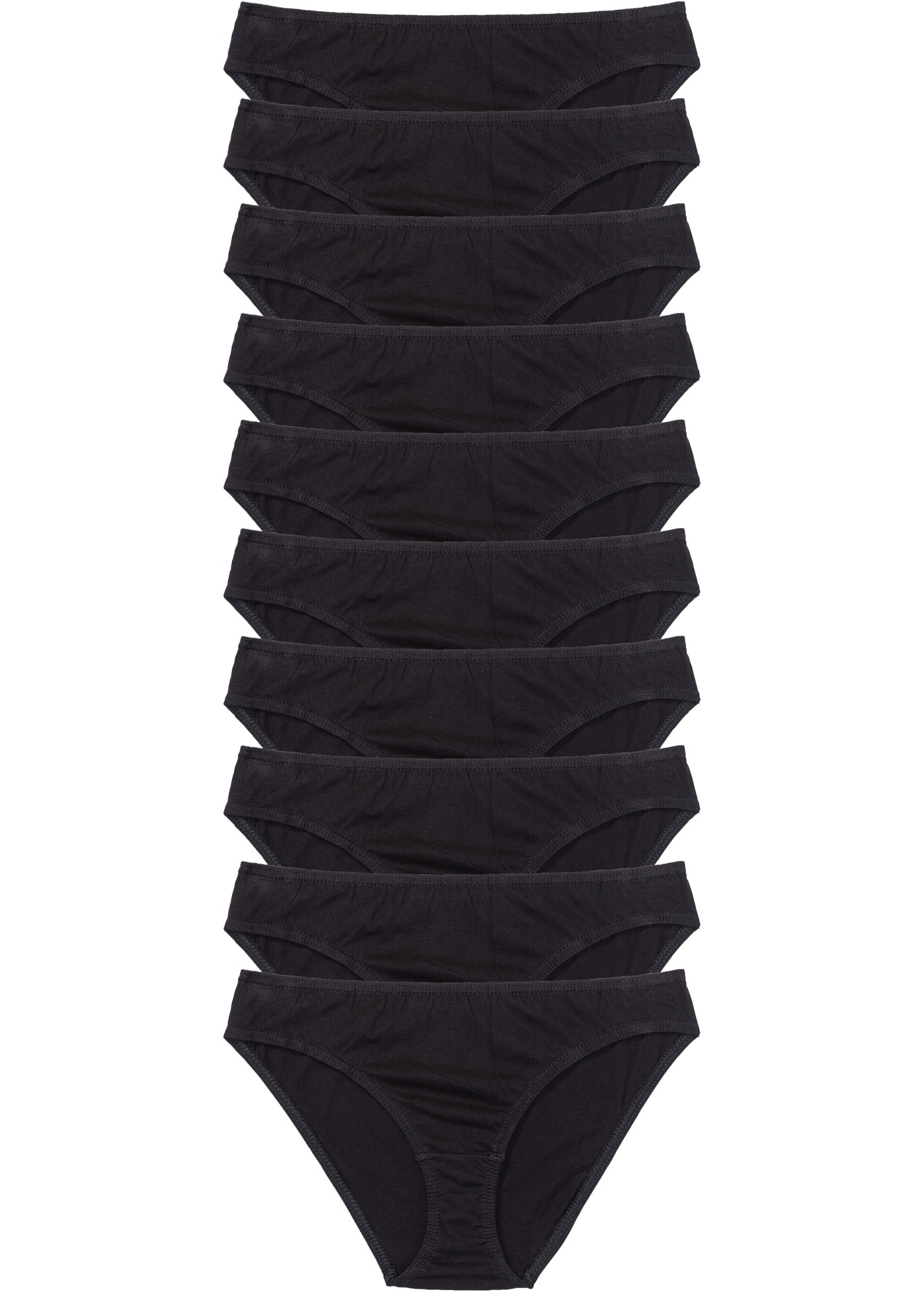 bonprix Slip »Slip (10er Pack)« Packung, 10 Stk. bequeme Passform, aus Baumwolle, verschiedene Farben, im 10er Pack