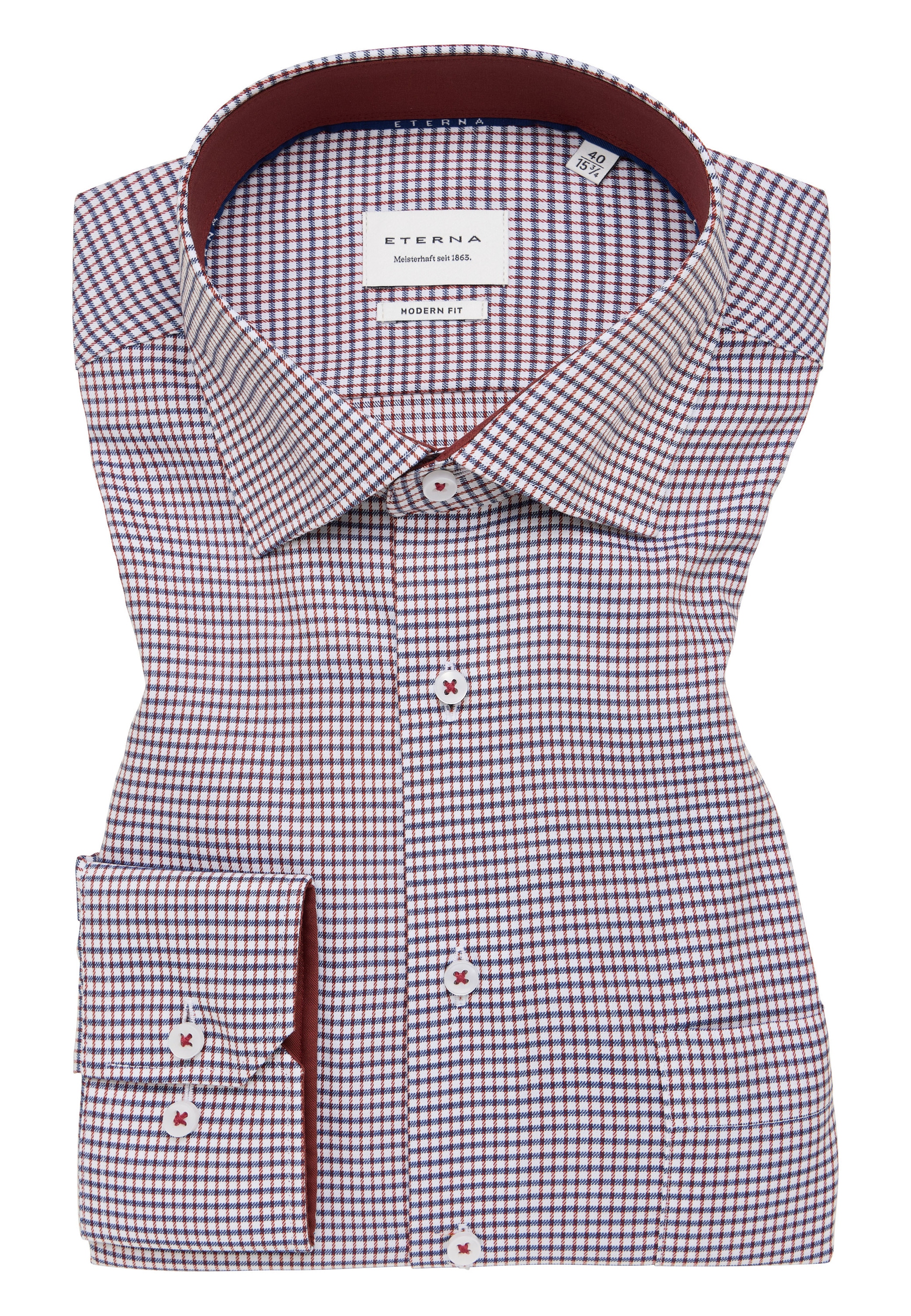 Eterna Langarmhemd »MODERN FIT«, NON IRON (bügelfrei)