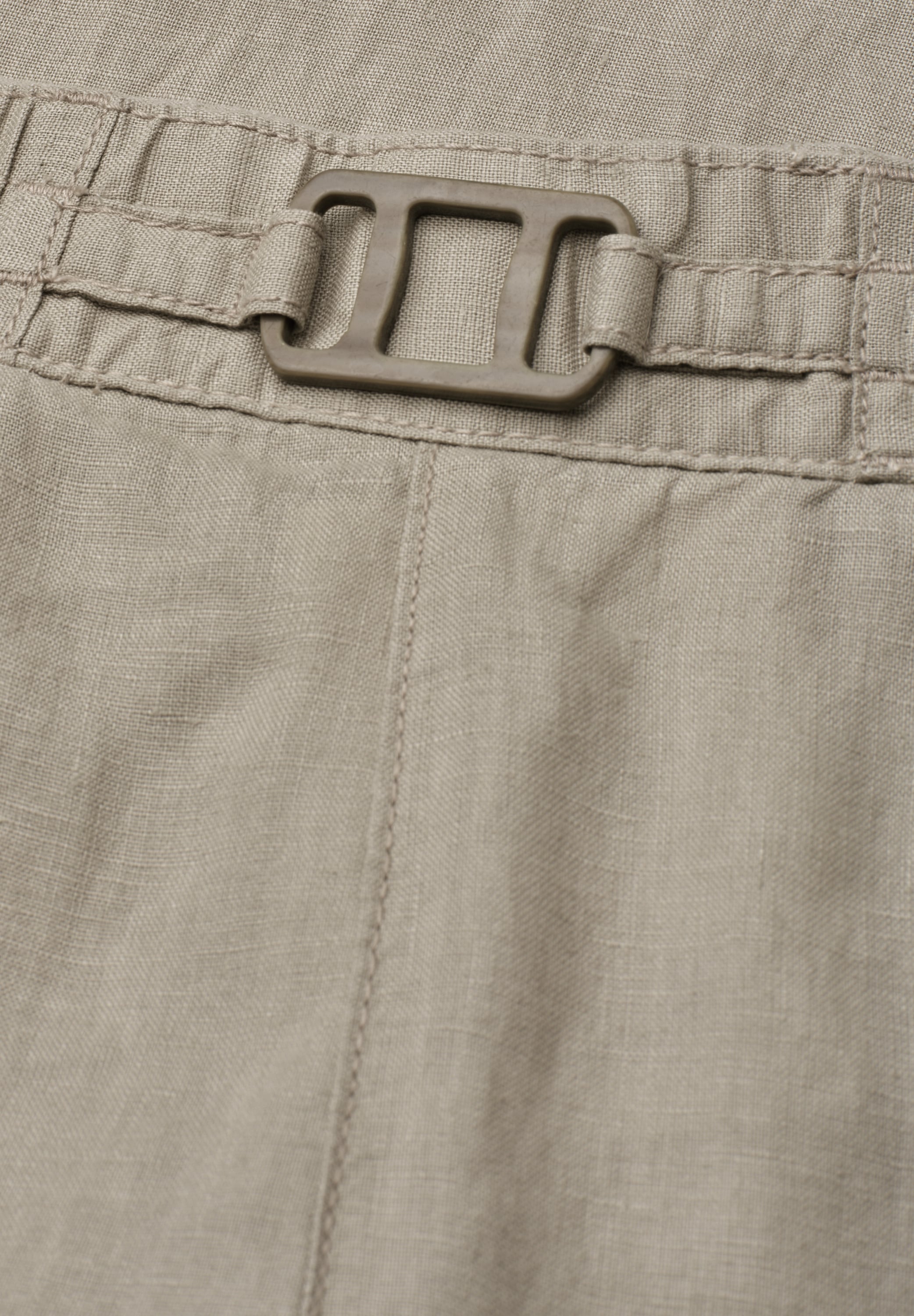 STREET ONE Stoffhose »Style Emee«  Leinenhose mit Schnallendetail