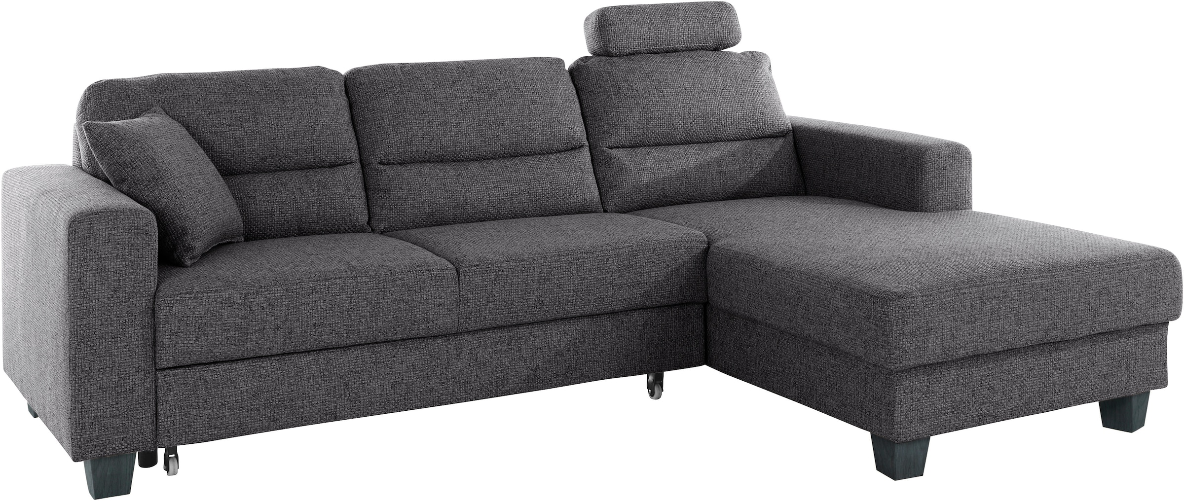 TRENDMANUFAKTUR Ecksofa »Chamber, zeitlos und modern, hoher Sitzkomfort, L-Form«, wahlweise mit Schlaffunktion