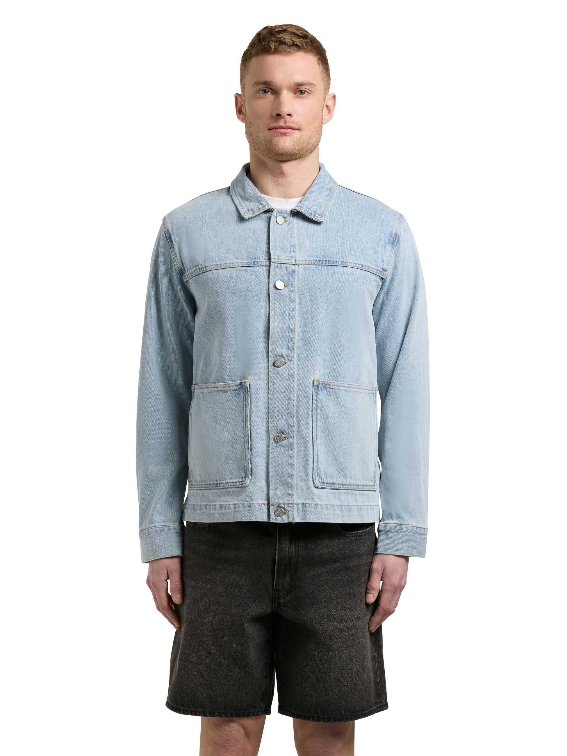 khujo Jeansjacke »Jeansjacke Barto« ohne Kapuze Modische Jacke in Jeans-Optik