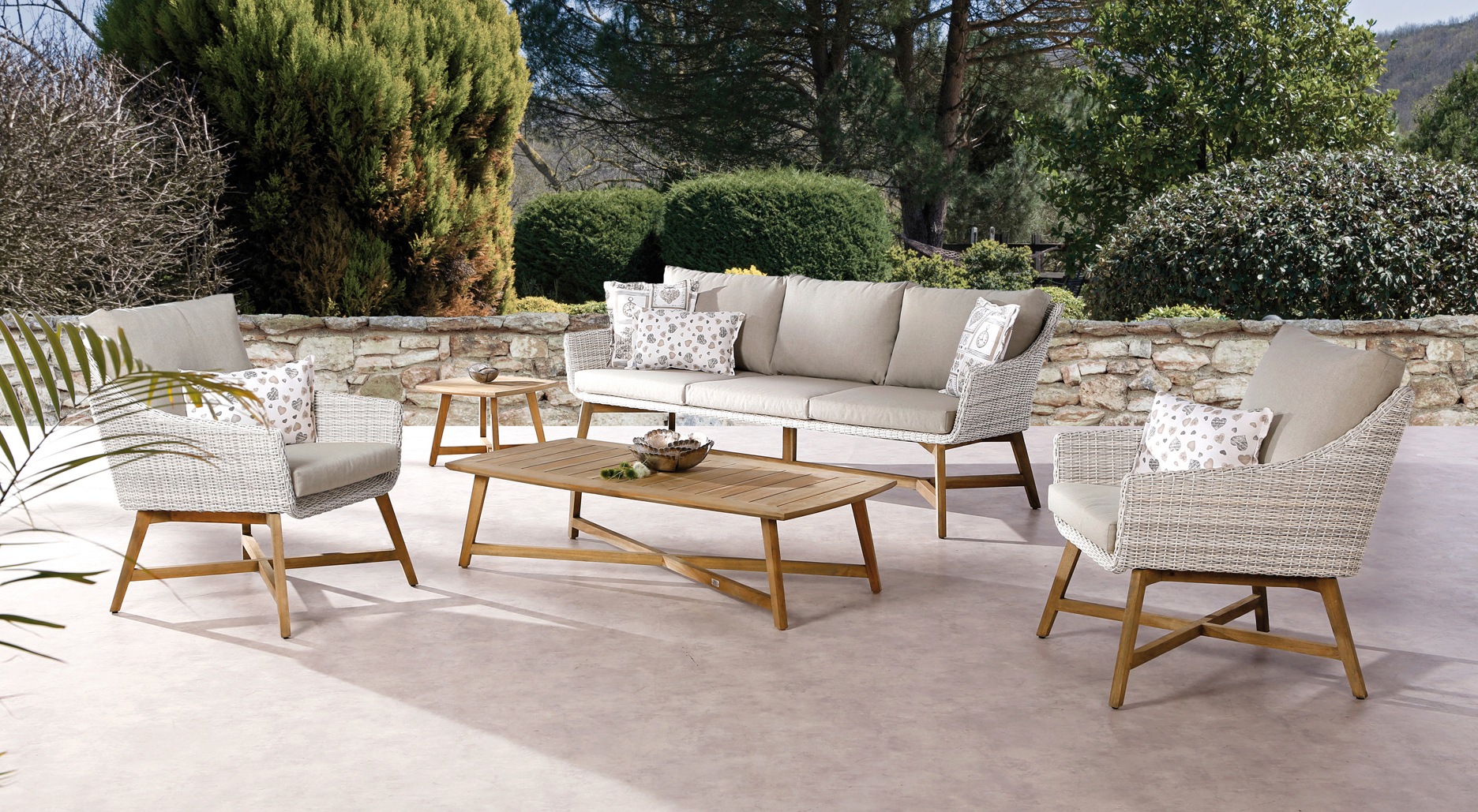 Best Gartenlounge-Set »Paterna« in weiß