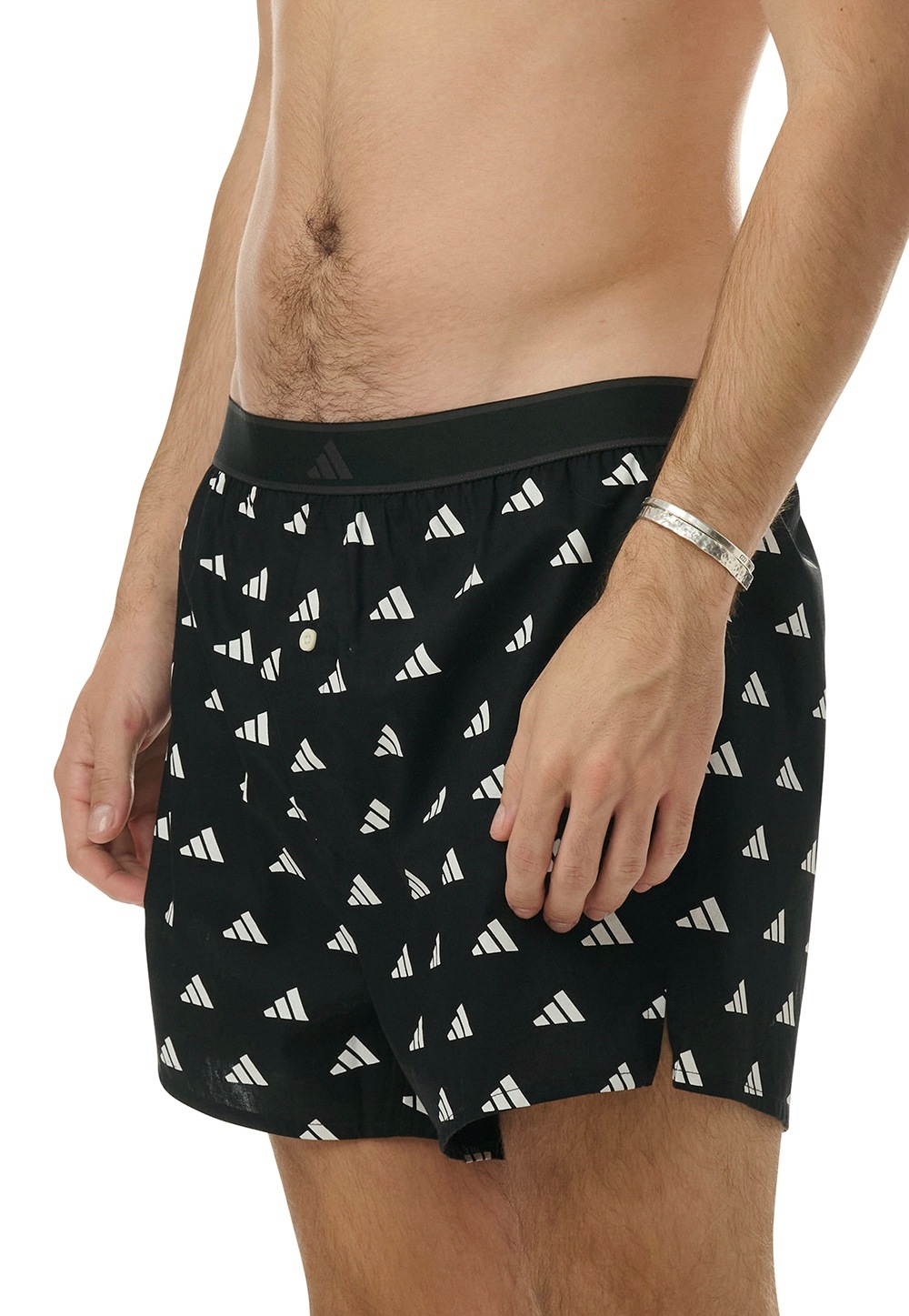 adidas Sportswear Webboxer »Active Woven«, (2er Pack), Lockere Passform, Knopfleiste