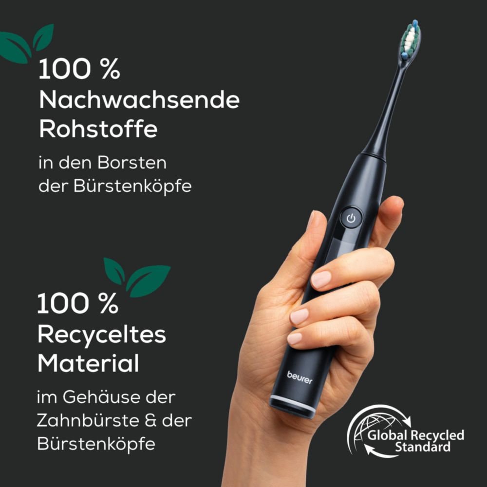 BEURER Elektrische Zahnbürste »SC 50« 2 Stk. Aufsteckbürsten Mit Andrucksensor, 80.000 Schwingungen/Min und 2-Minuten Timer