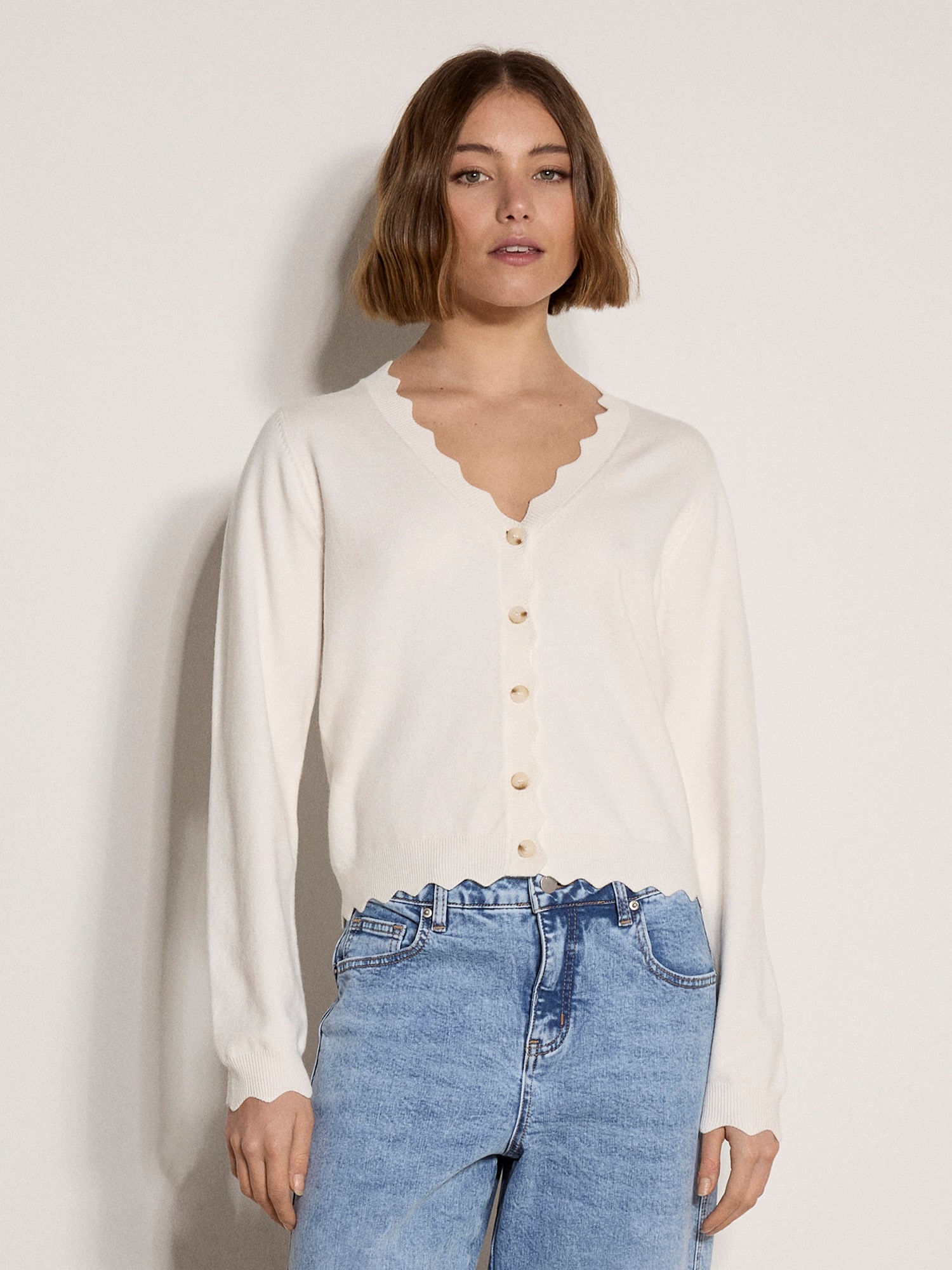 Apricot Strickjacke »Strickjacke« Einfarbig