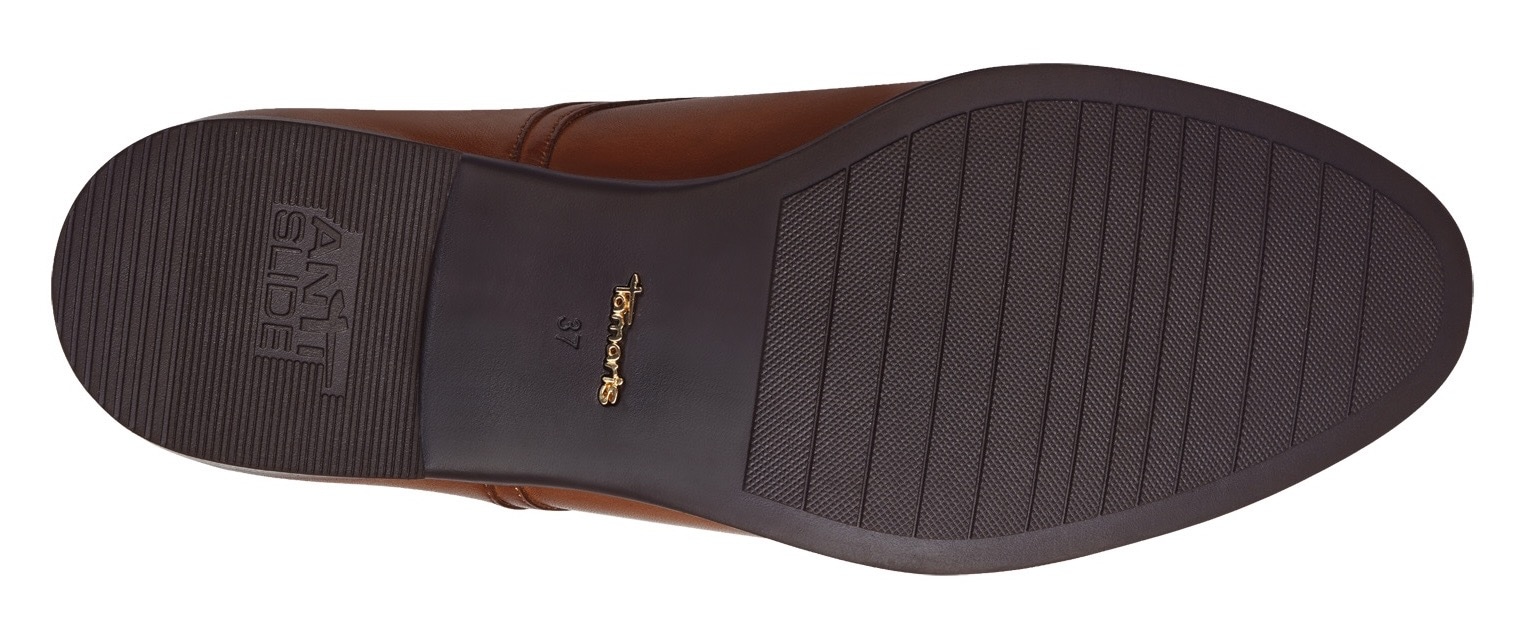 Tamaris Schnürschuh, Blockabsatz, Halbschuh, Businessschuh mit Ziernähten