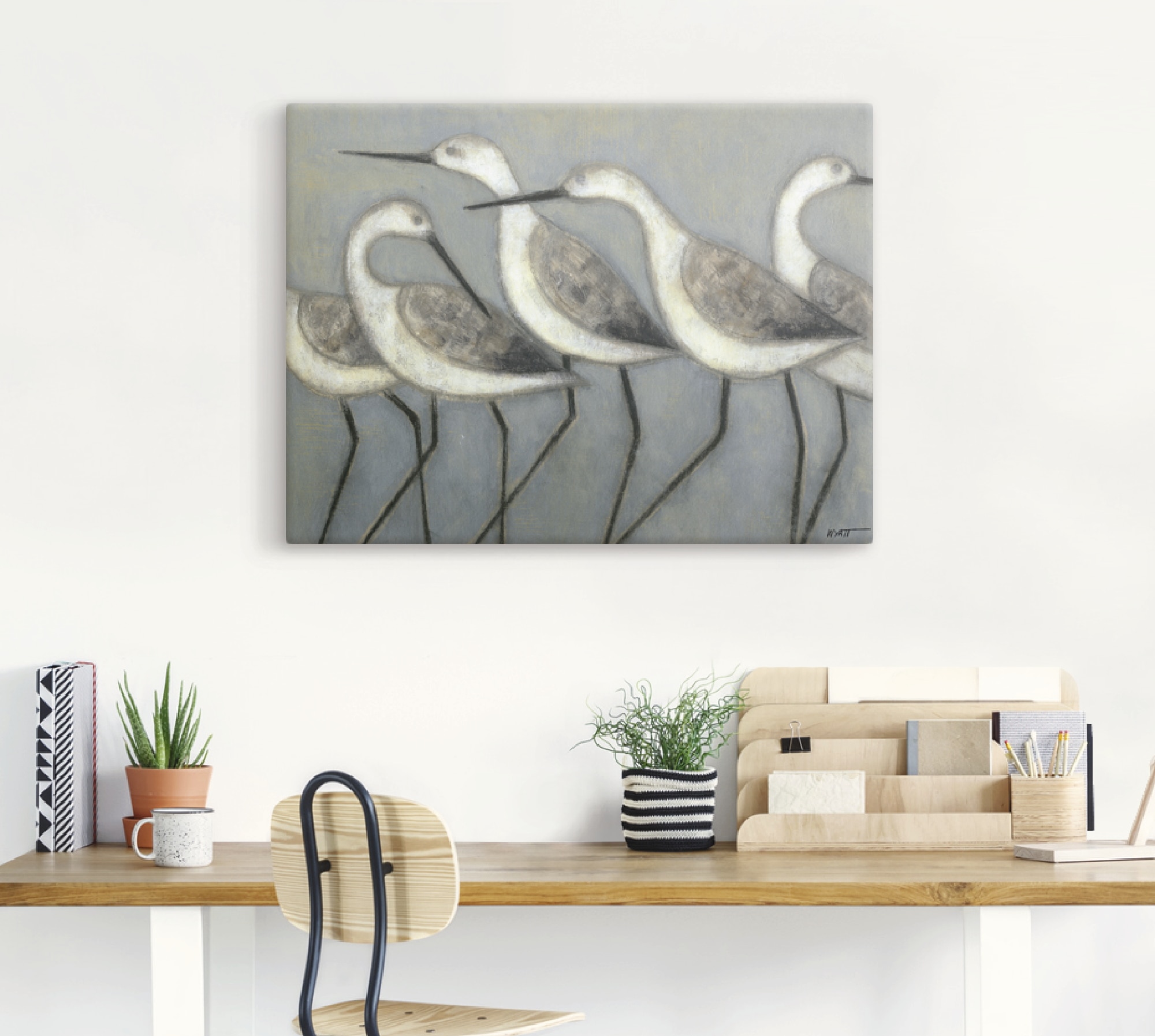 Artland Wandbild »Küstenvögel I«, Vögel, (1 St.), als Alubild, Outdoorbild, Leinwandbild, Poster in verschied. Größen