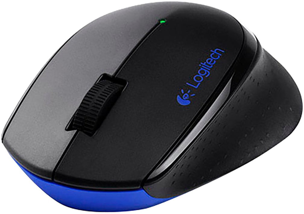 Logitech Wireless-Tastatur »MK345« (Anpassbare Höhe | Antirutsch-Füße | Fn-Tasten | Handgelenkauflage | Lautstärkeregler | Makro-Tasten | Multimedia-Tasten | USB-Anschluss | Ziffernblock)