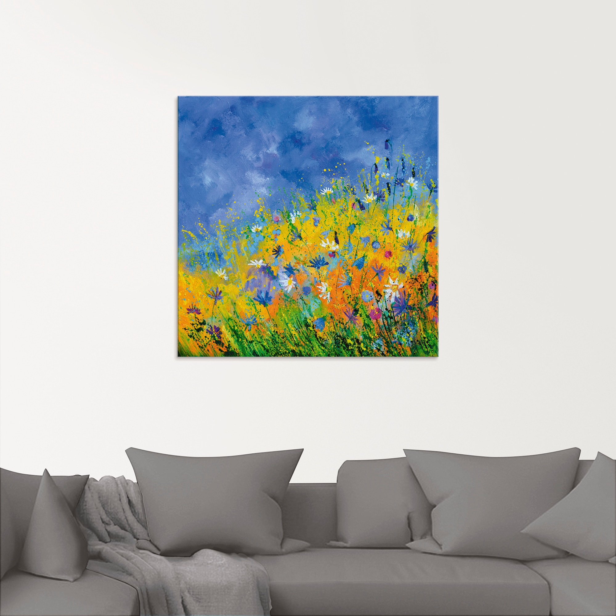 Artland Glasbild »Wildblumen«, Blumenwiese, (1 St.), in verschiedenen Größen